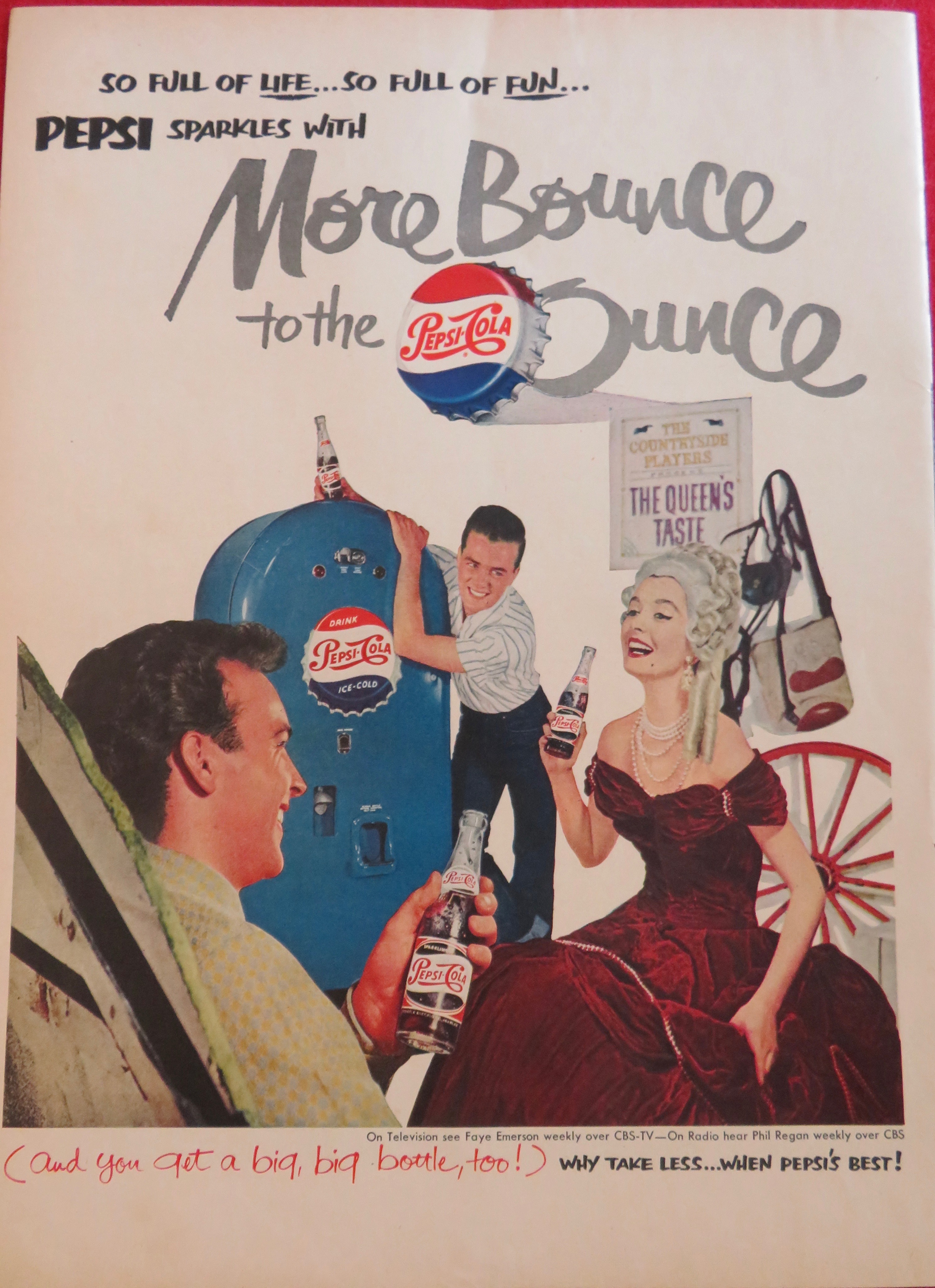 1951 Pepsi (Pepsi Cola) with Woman Dressed As Queen