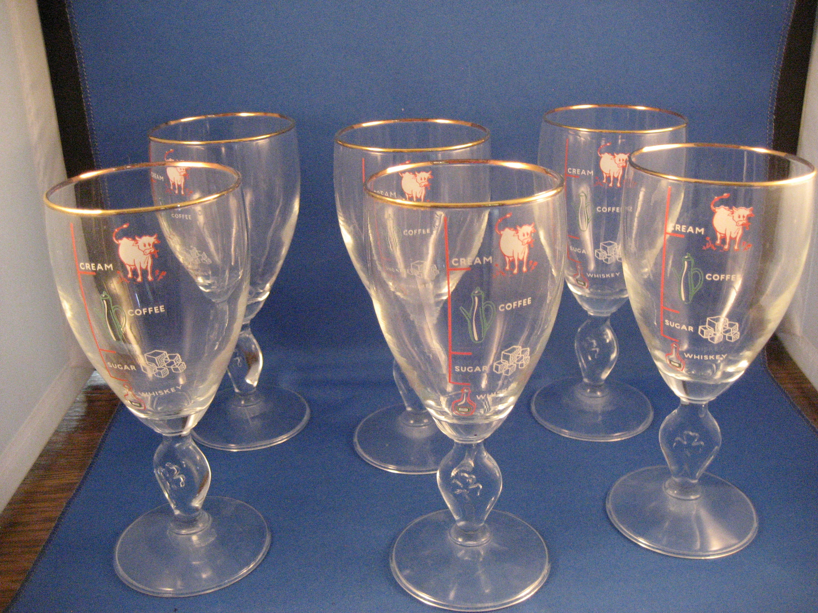 Six Whiskey Sour Glasses