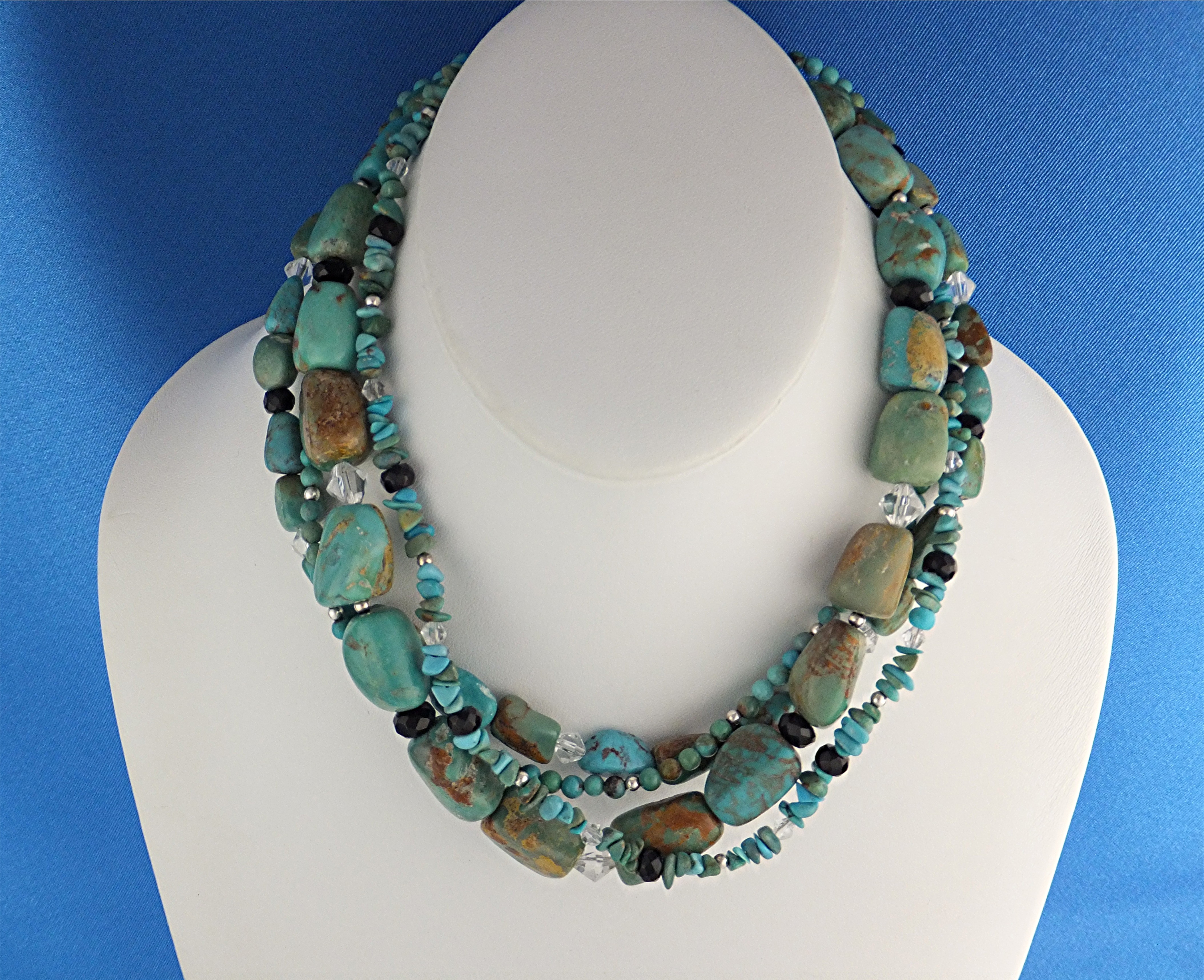 Silpada Turquoise Crystal Sterling Silver Necklace