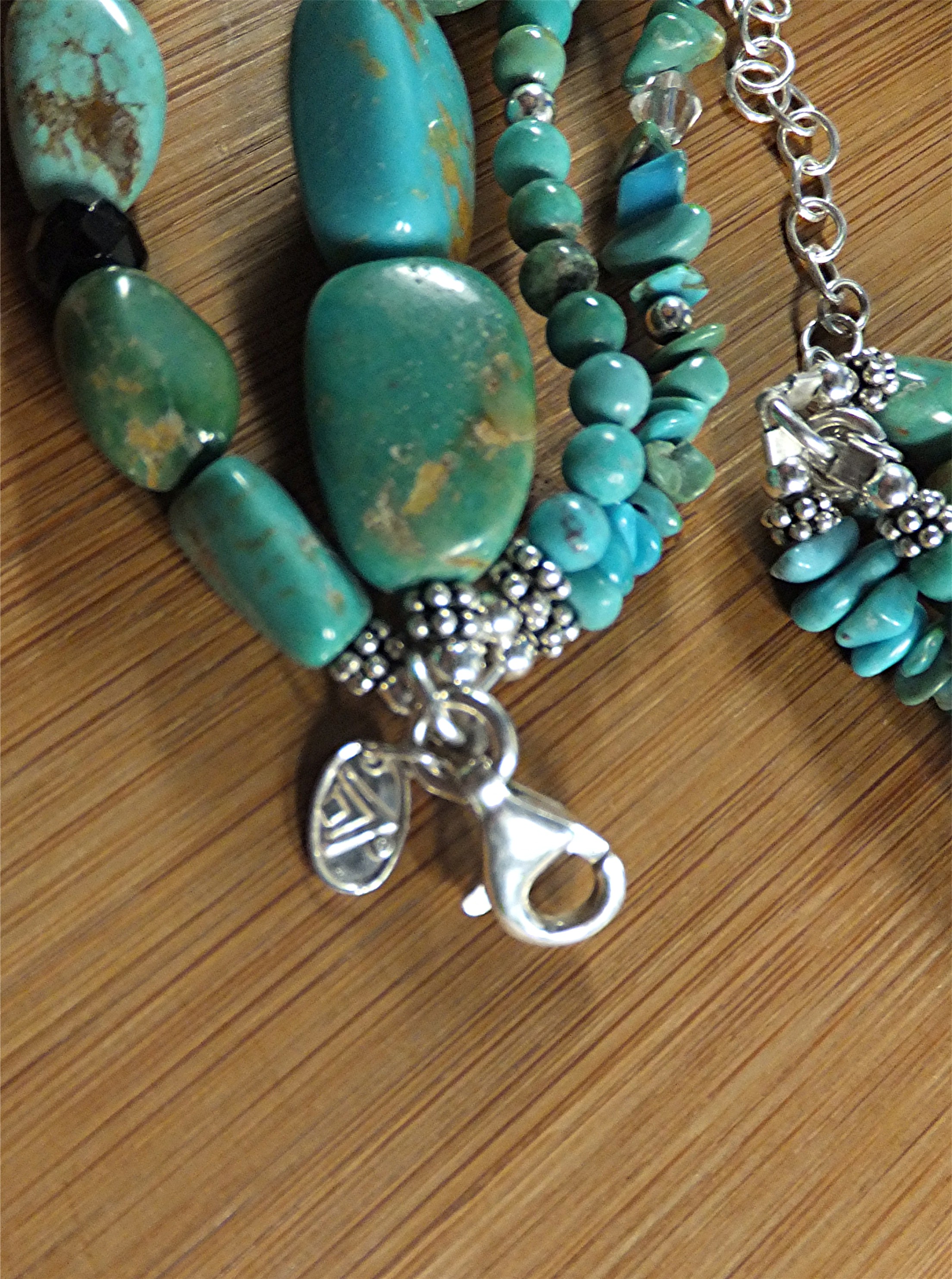 Silpada Turquoise Crystal Sterling Silver Necklace