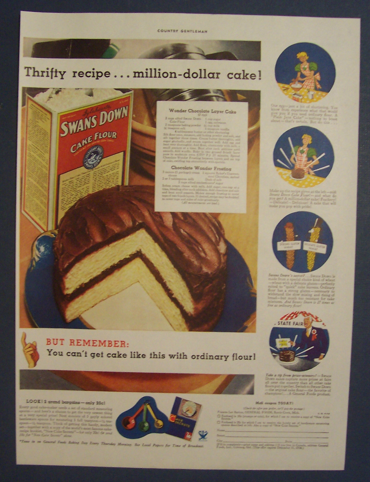 1934  Swans  Down  Cake  Flour