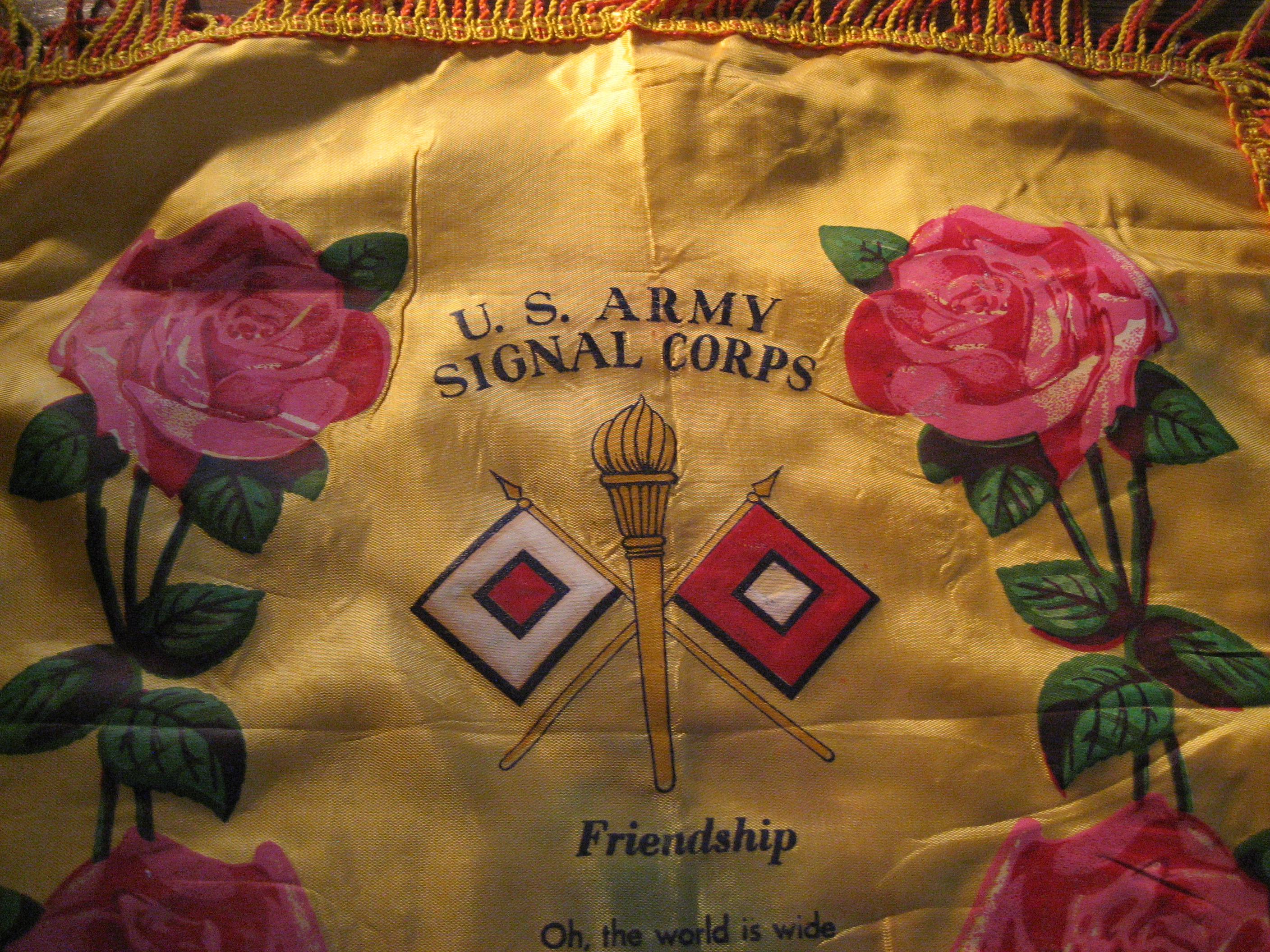 Army Signal Corps Pillow Cover