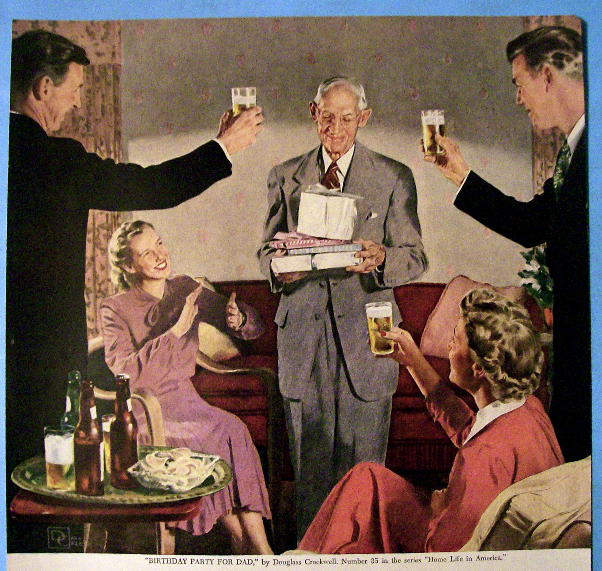 1949 Beer Belongs with Birthday Party For Dad