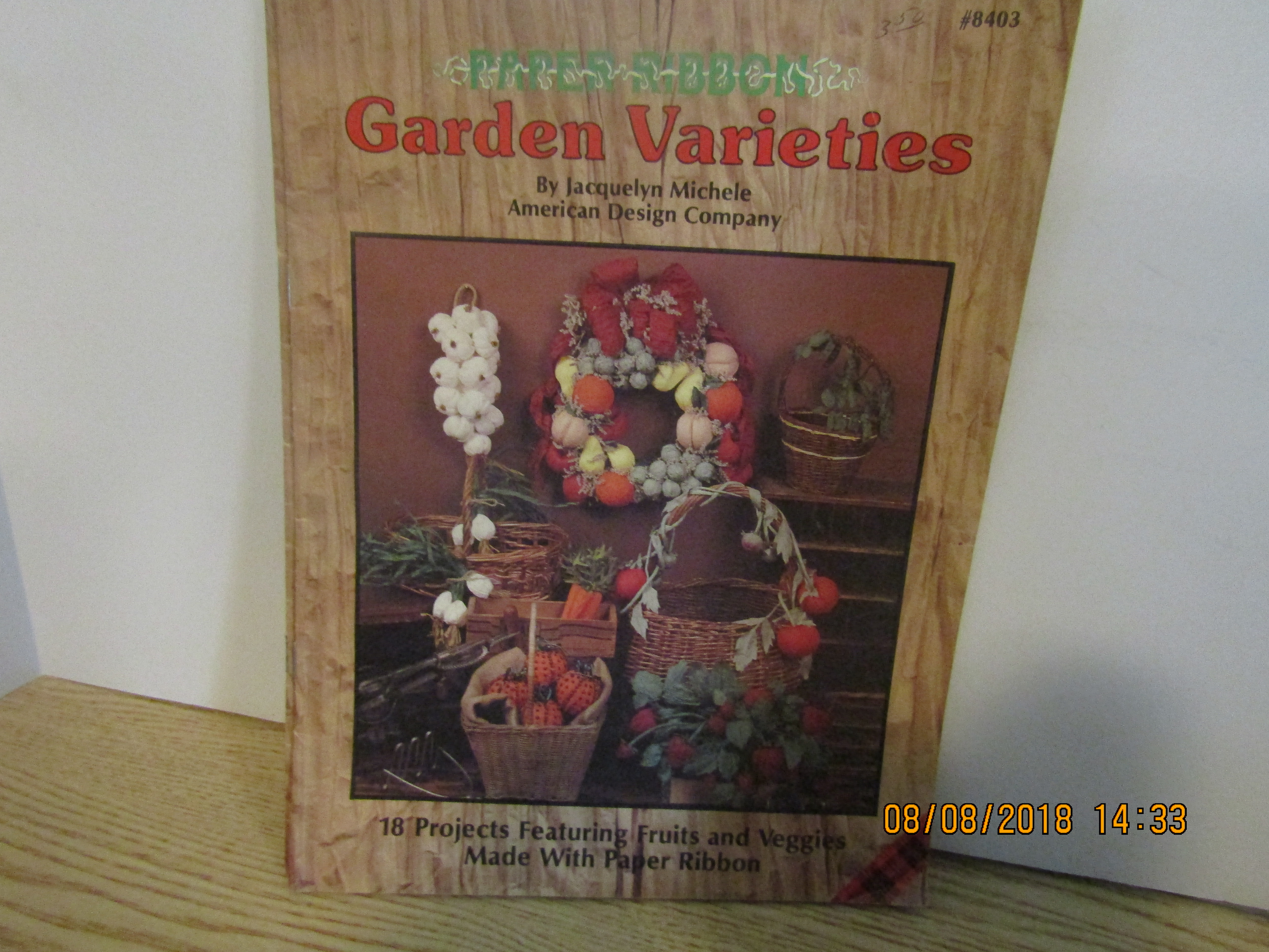 Plaid Book Paper Ribbon Garden Varieties #8403