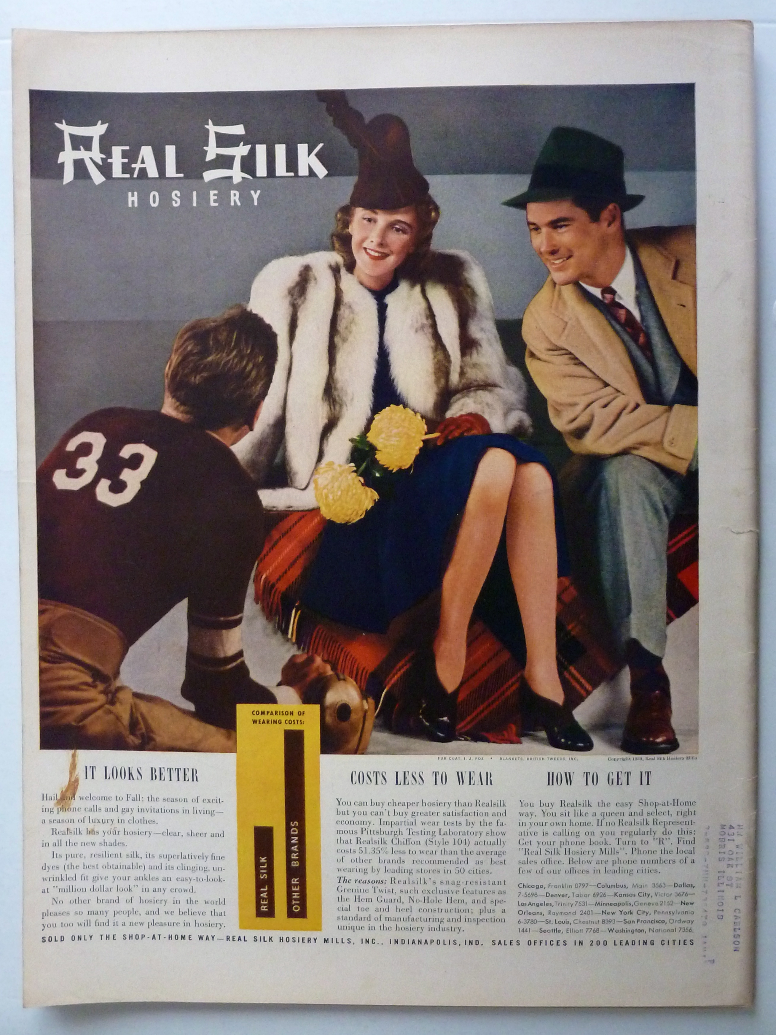 Life Magazine September 4, 1939 Rosalind Russell