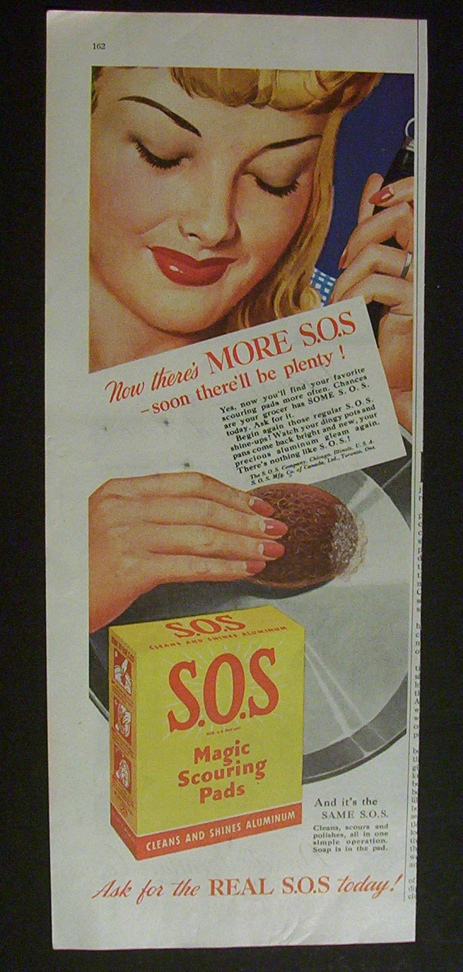1944 S. O. S. Magic Scouring Pads