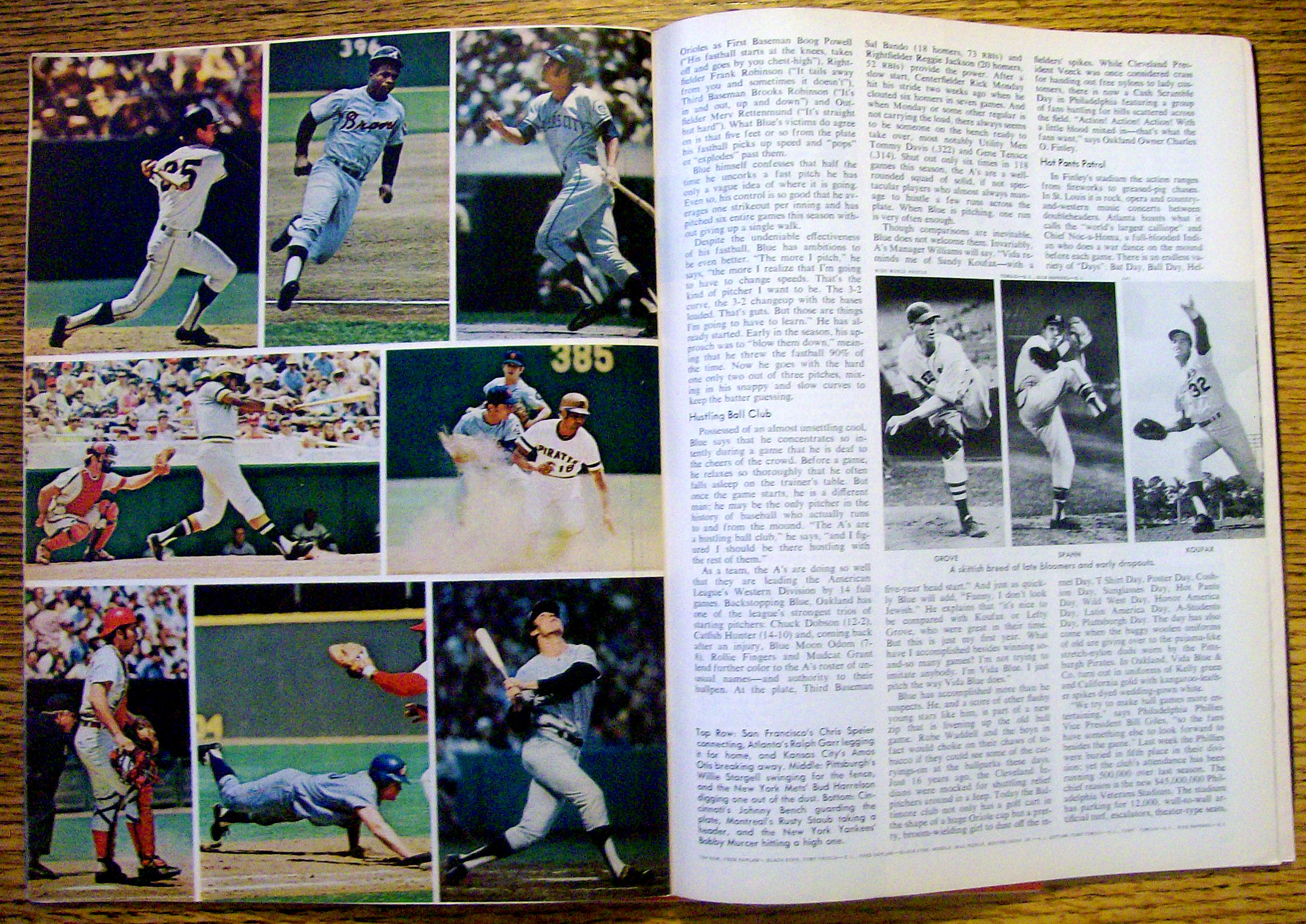 Time Magazine-August  23, 1971-Vida Blue