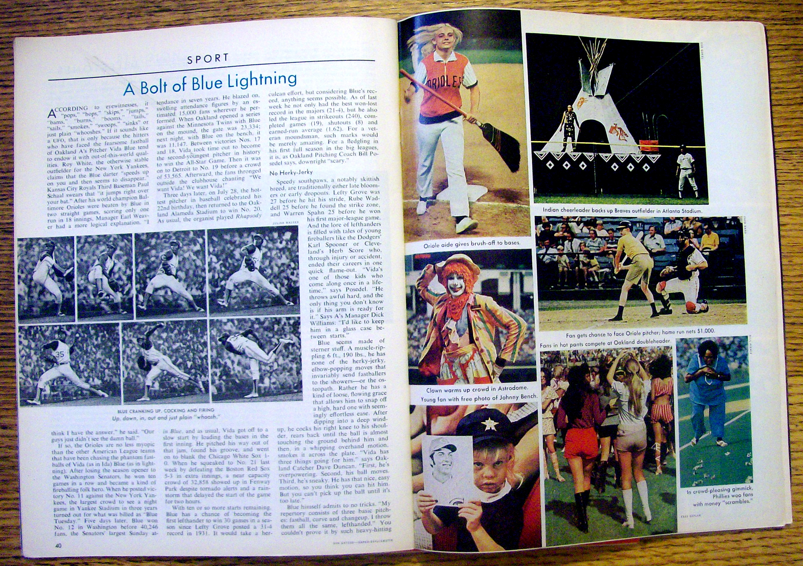 Time Magazine-August  23, 1971-Vida Blue