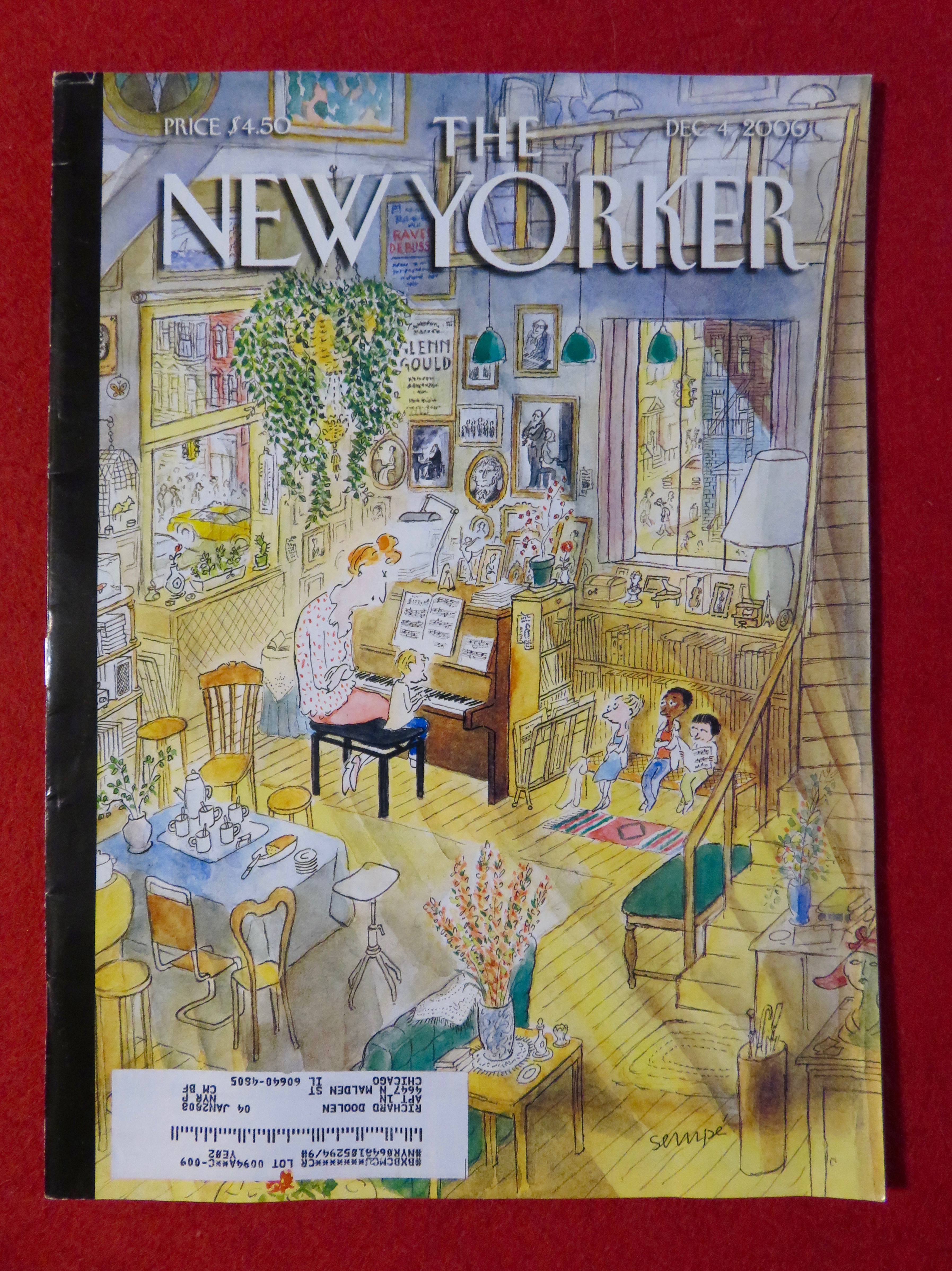 The New Yorker Magazine December 4, 2006