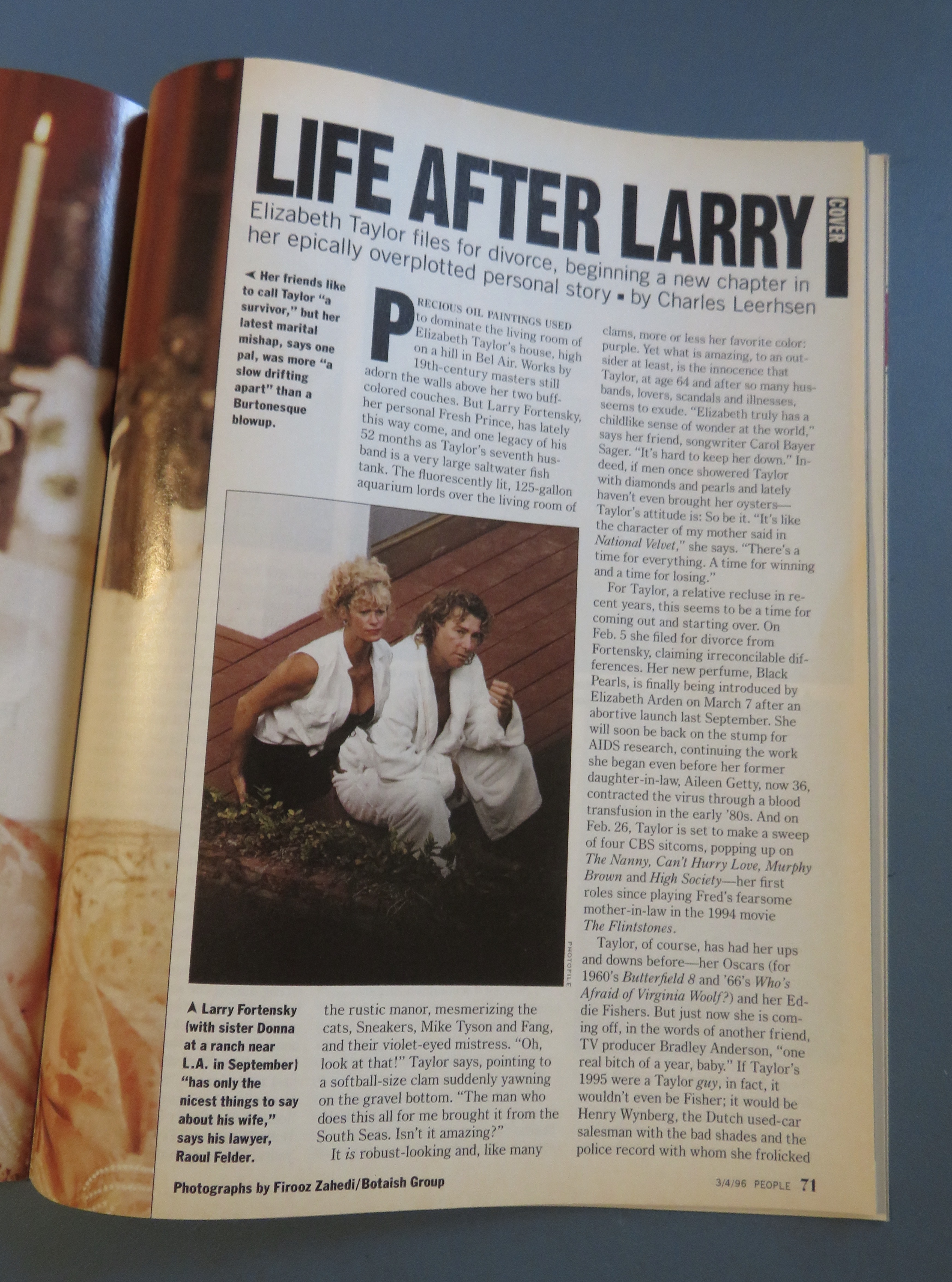 People Magazine March 4, 1996 Elizabeth Taylor