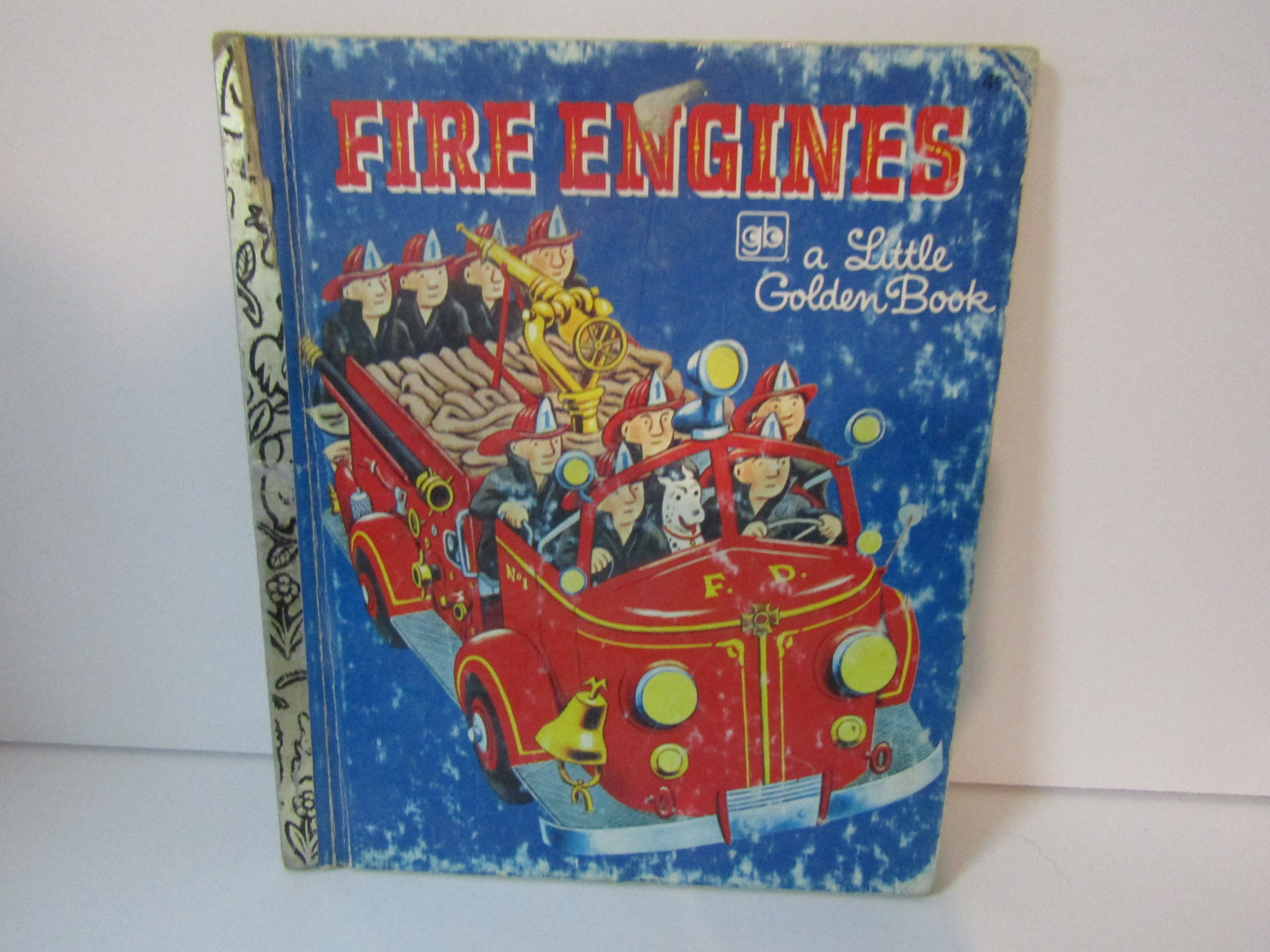 Little Golden Book Fire Engines Book 11th Printing