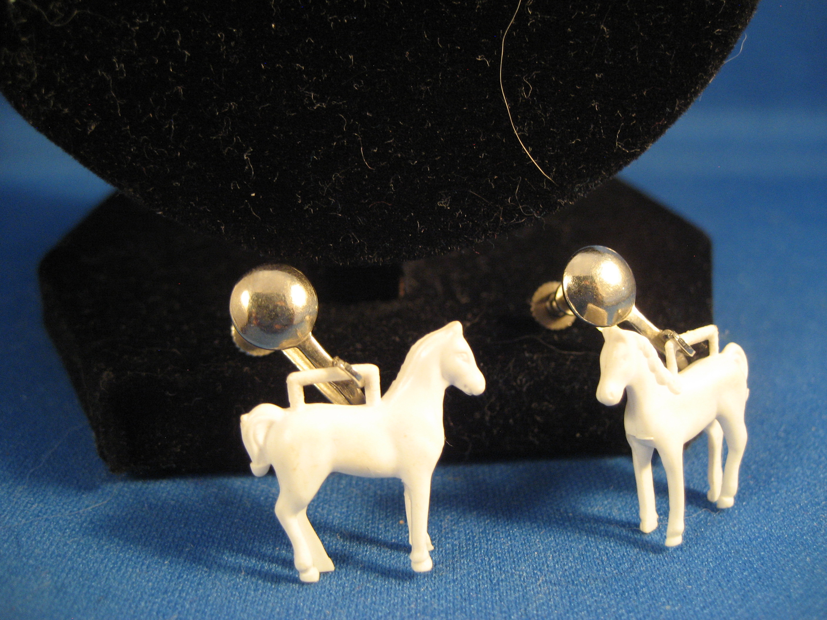British Plastic Horse Earrings