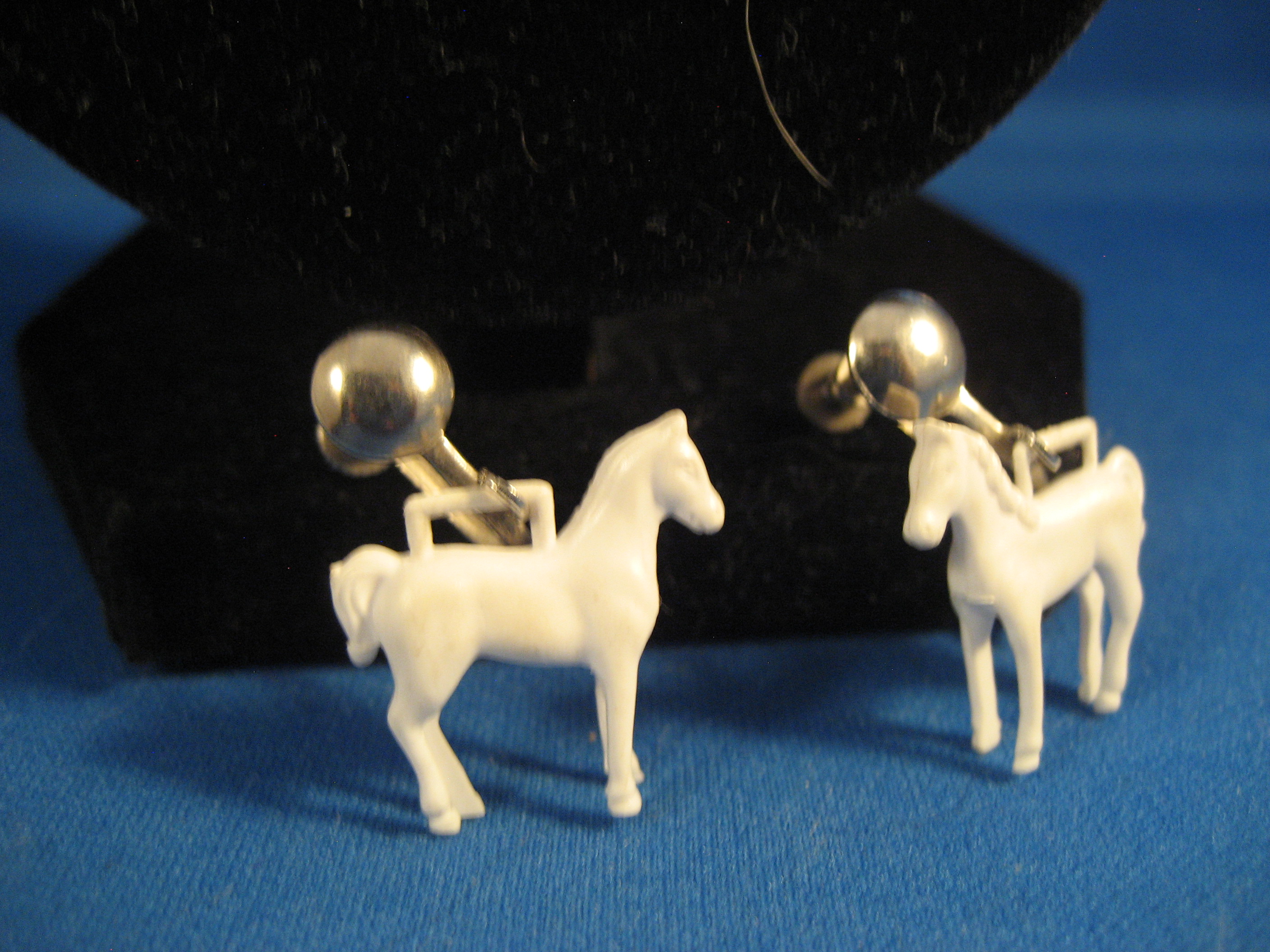 British Plastic Horse Earrings