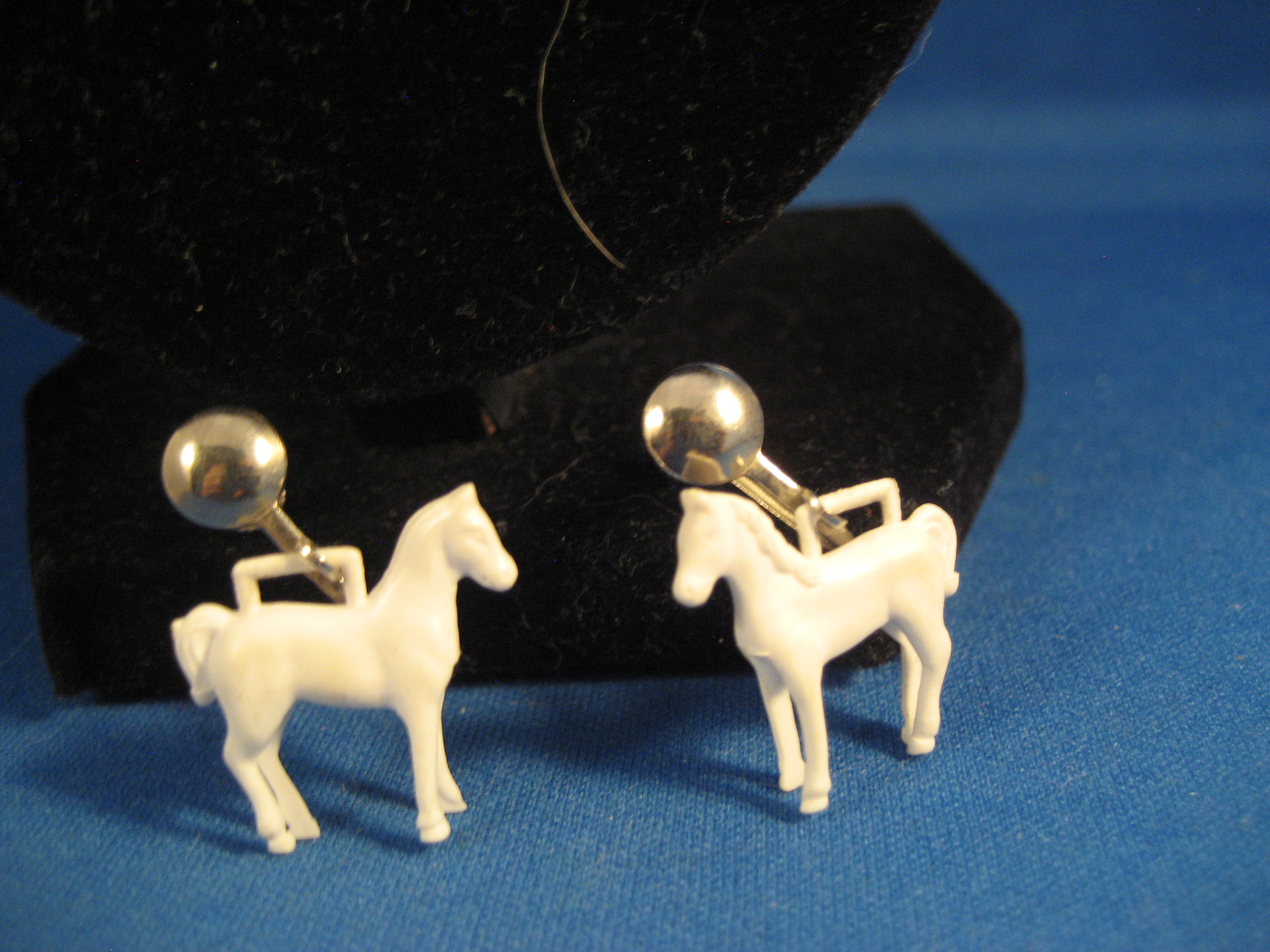 British Plastic Horse Earrings