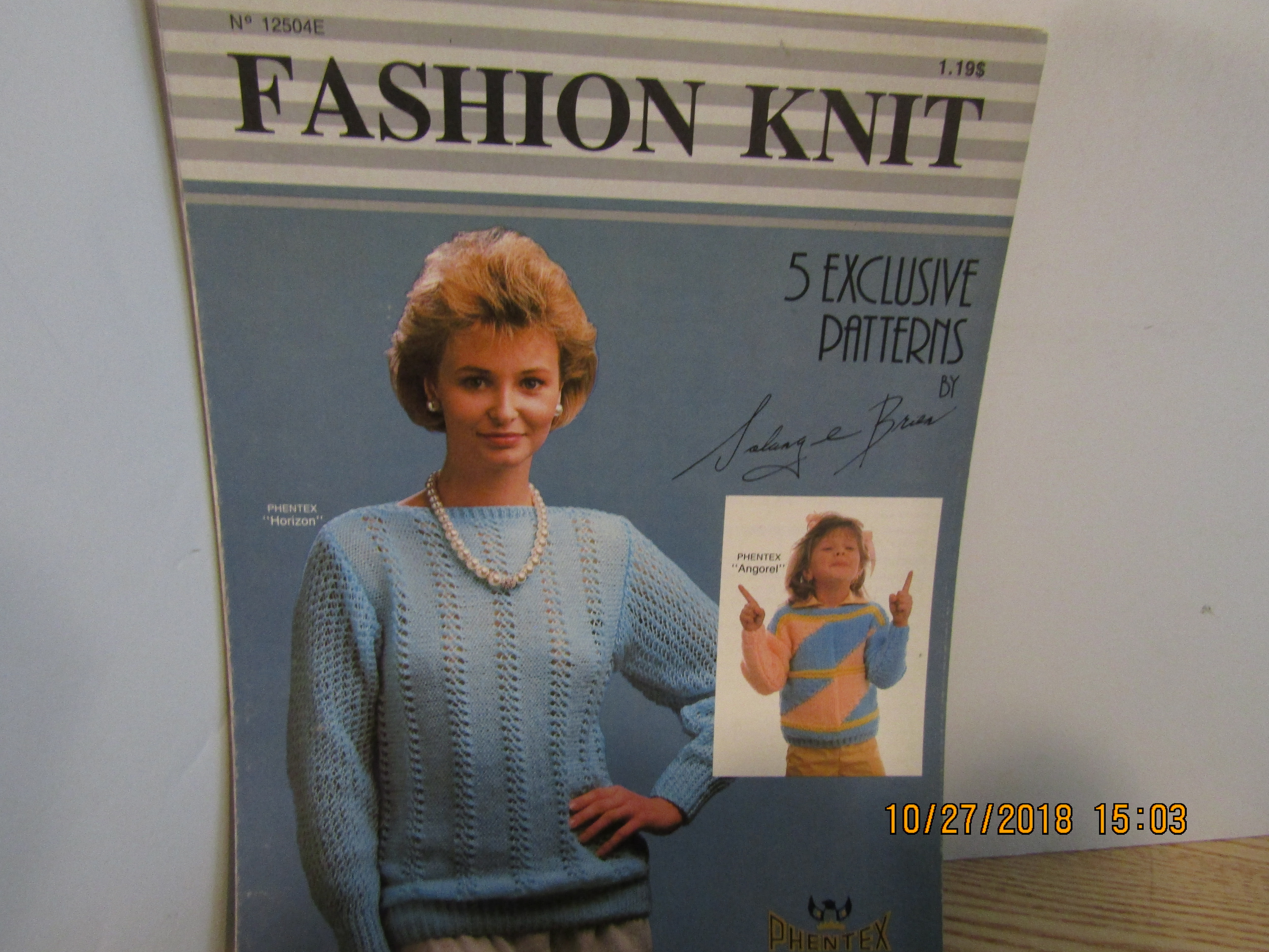 Phentex Fashion Knits Patterns By Solange Brien  #12504