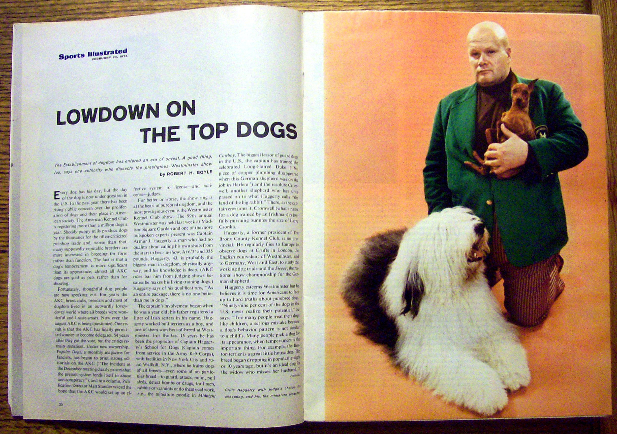 Sports Illustrated Magazine-February 24, 1975-Dog World