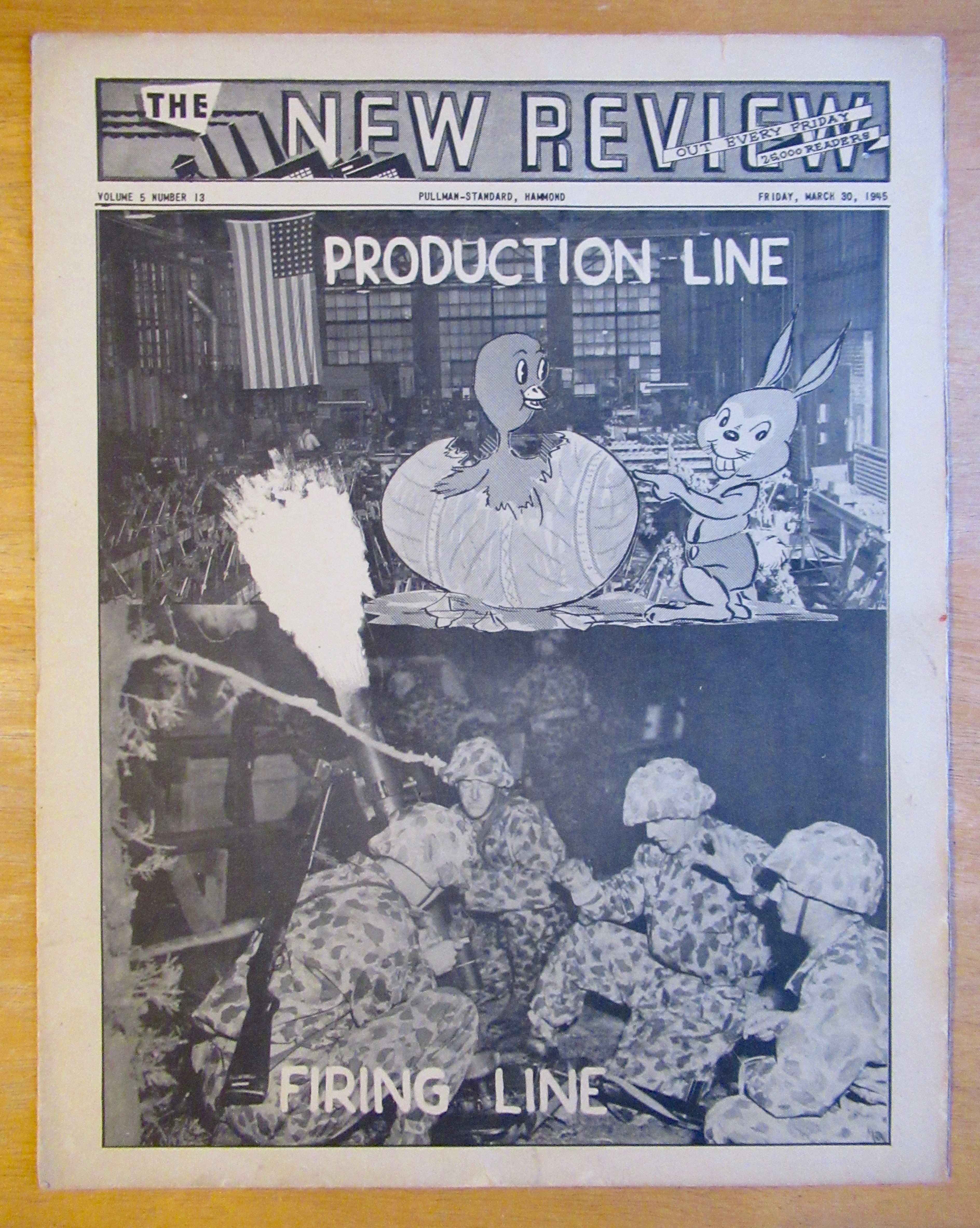 Original March 30, 1945 New Review Newsletter