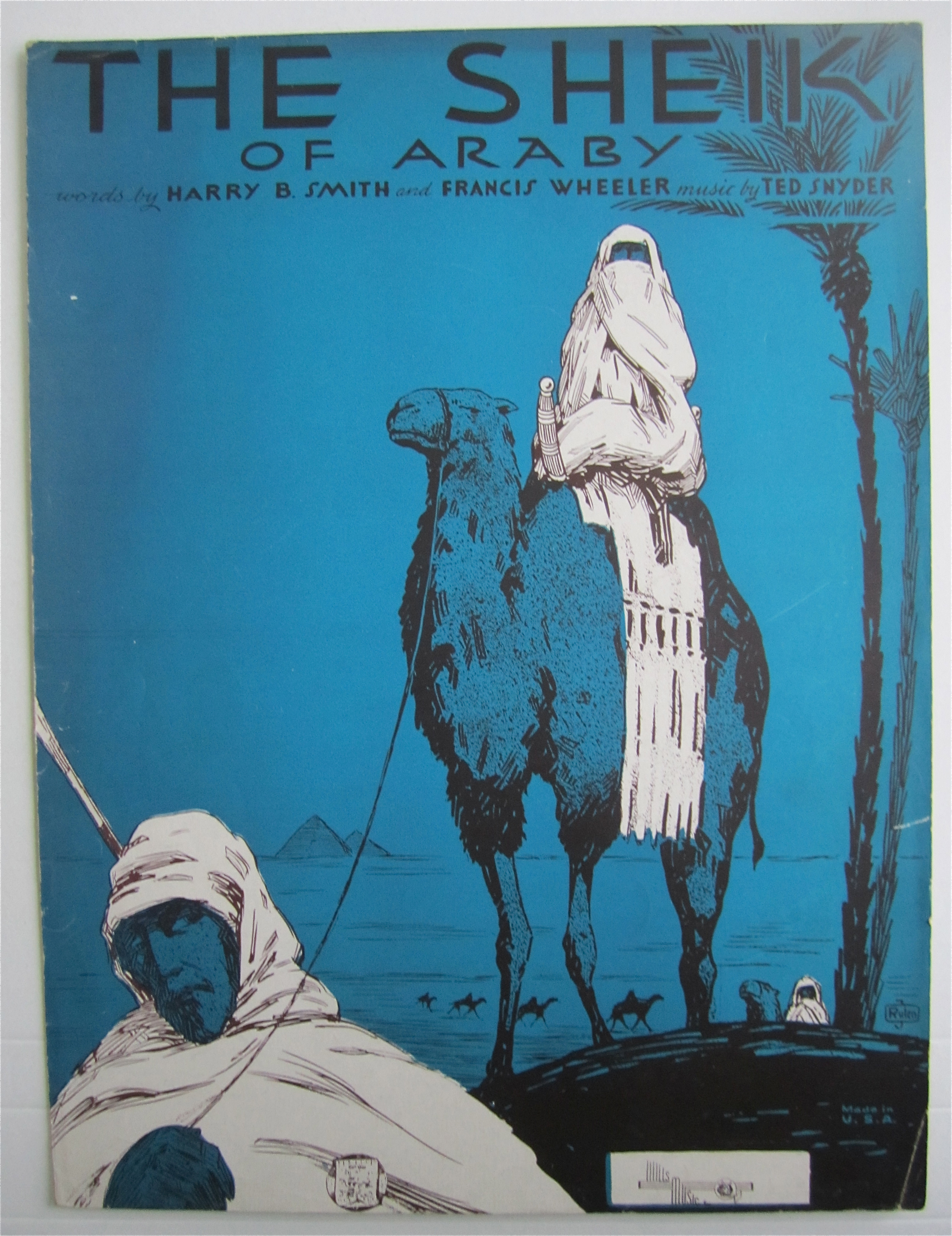 Sheet Music 1921 The Sheik Of Araby