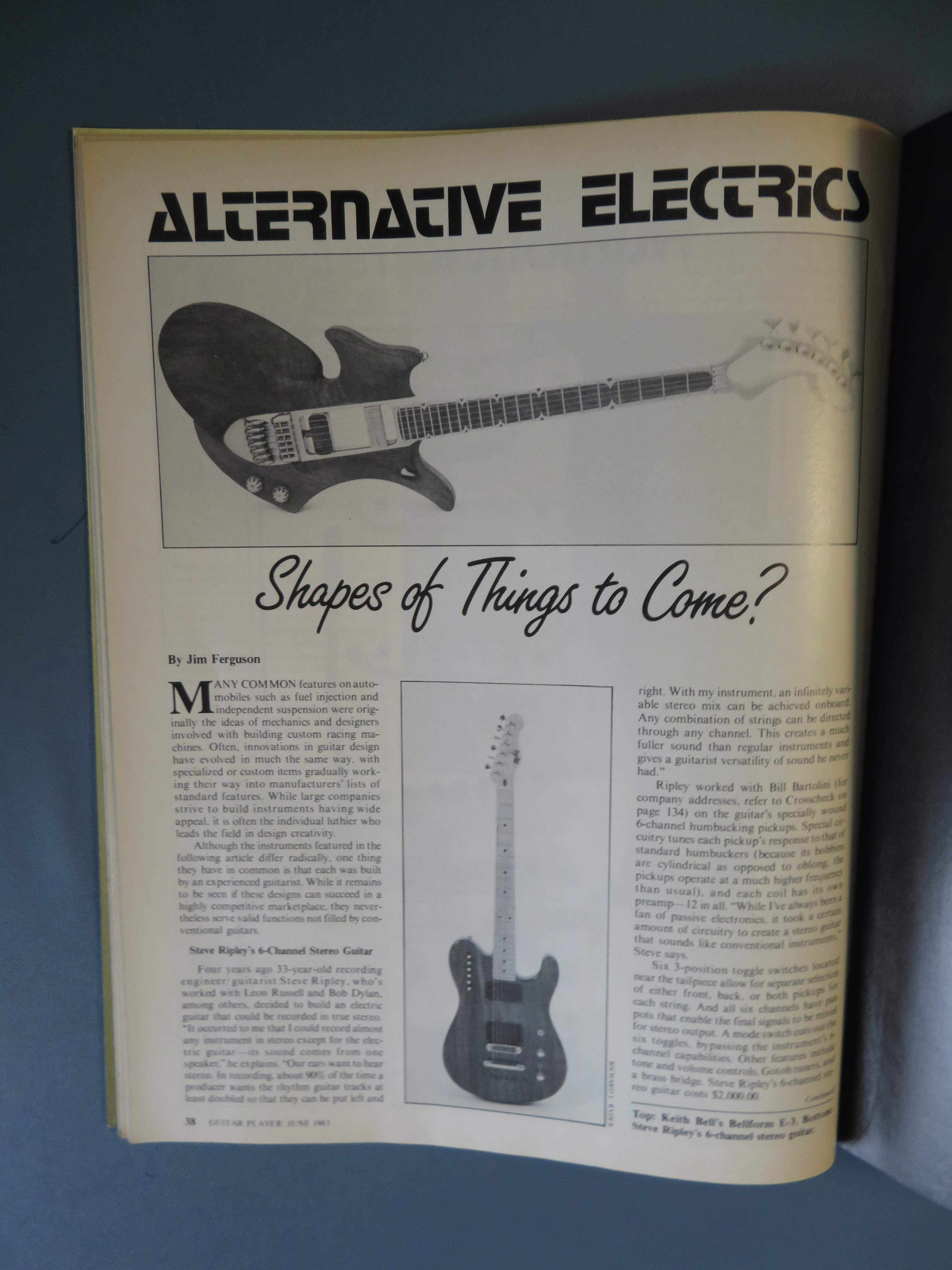 Guitar Player Magazine June 1983 Equipment Issue