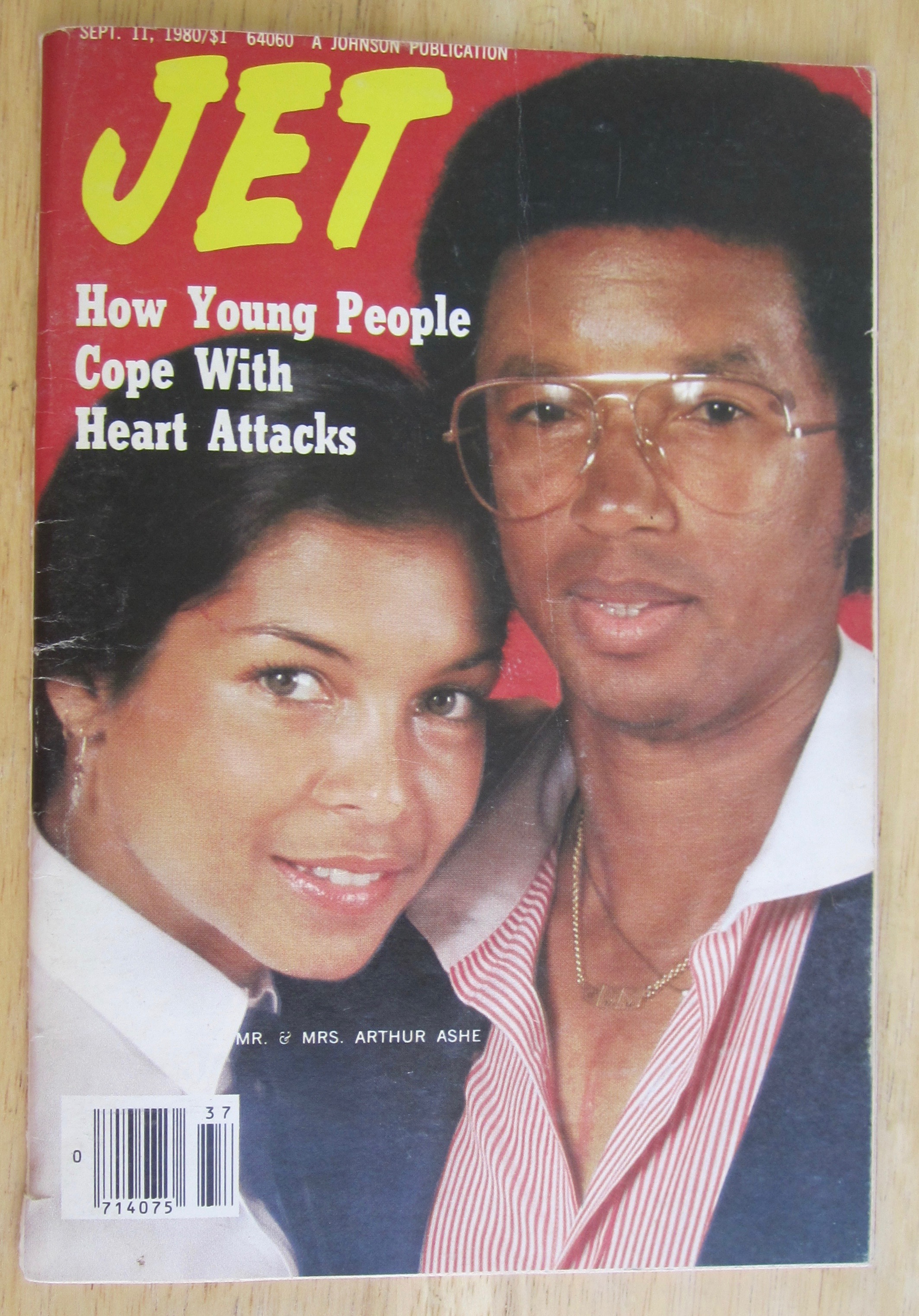Jet Magazine September 11, 1980 Mr & Mrs Arthur Ashe