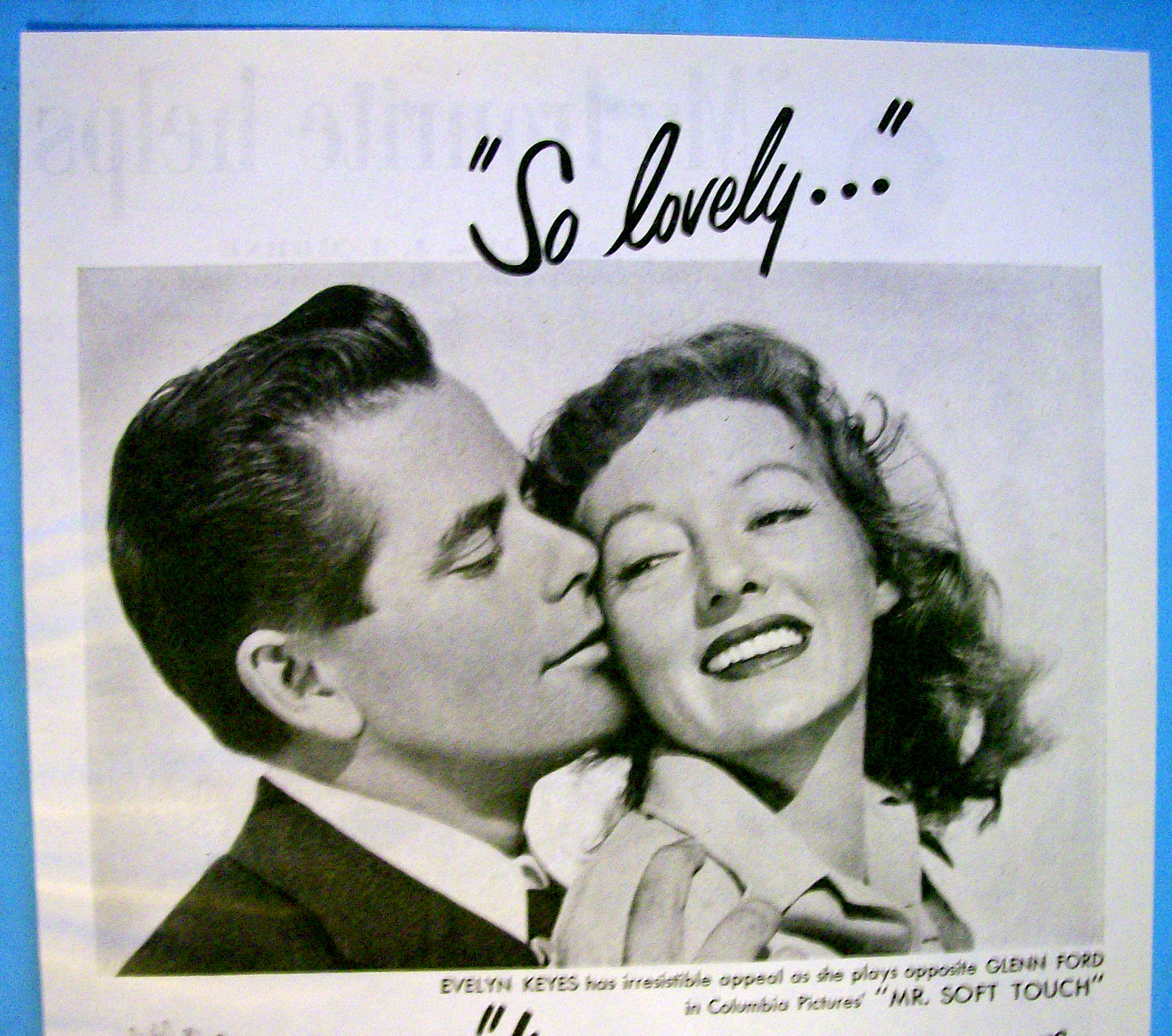1949 Lux Soap With Evelyn Keyes & Glenn Ford