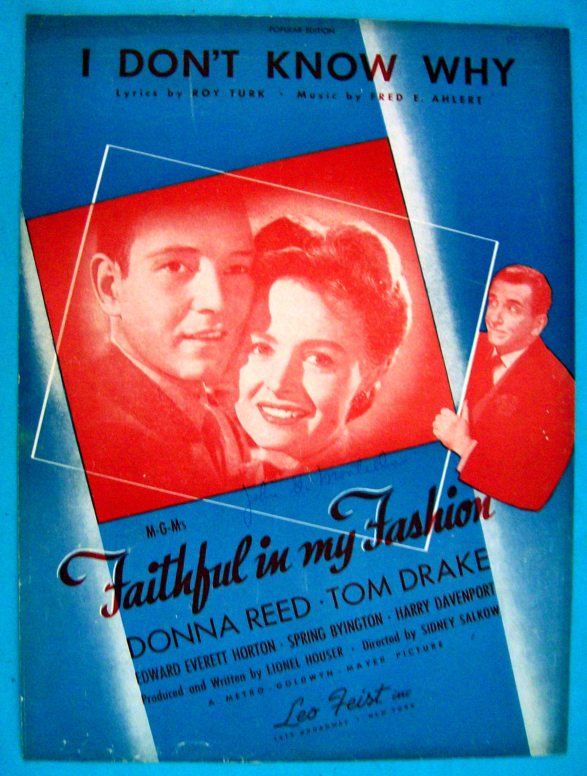 Sheet Music For 1946 I Don't Know Why