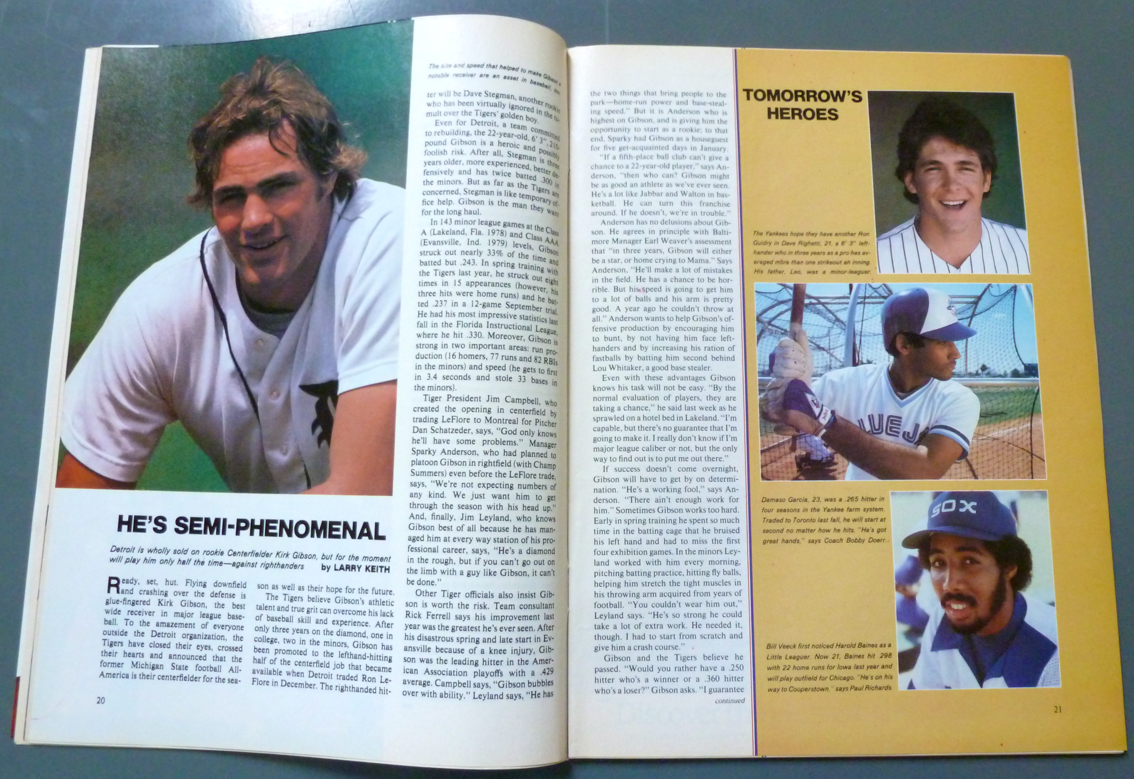 Sports Illustrated Magazine-March 24, 1980-Kirk Gibson