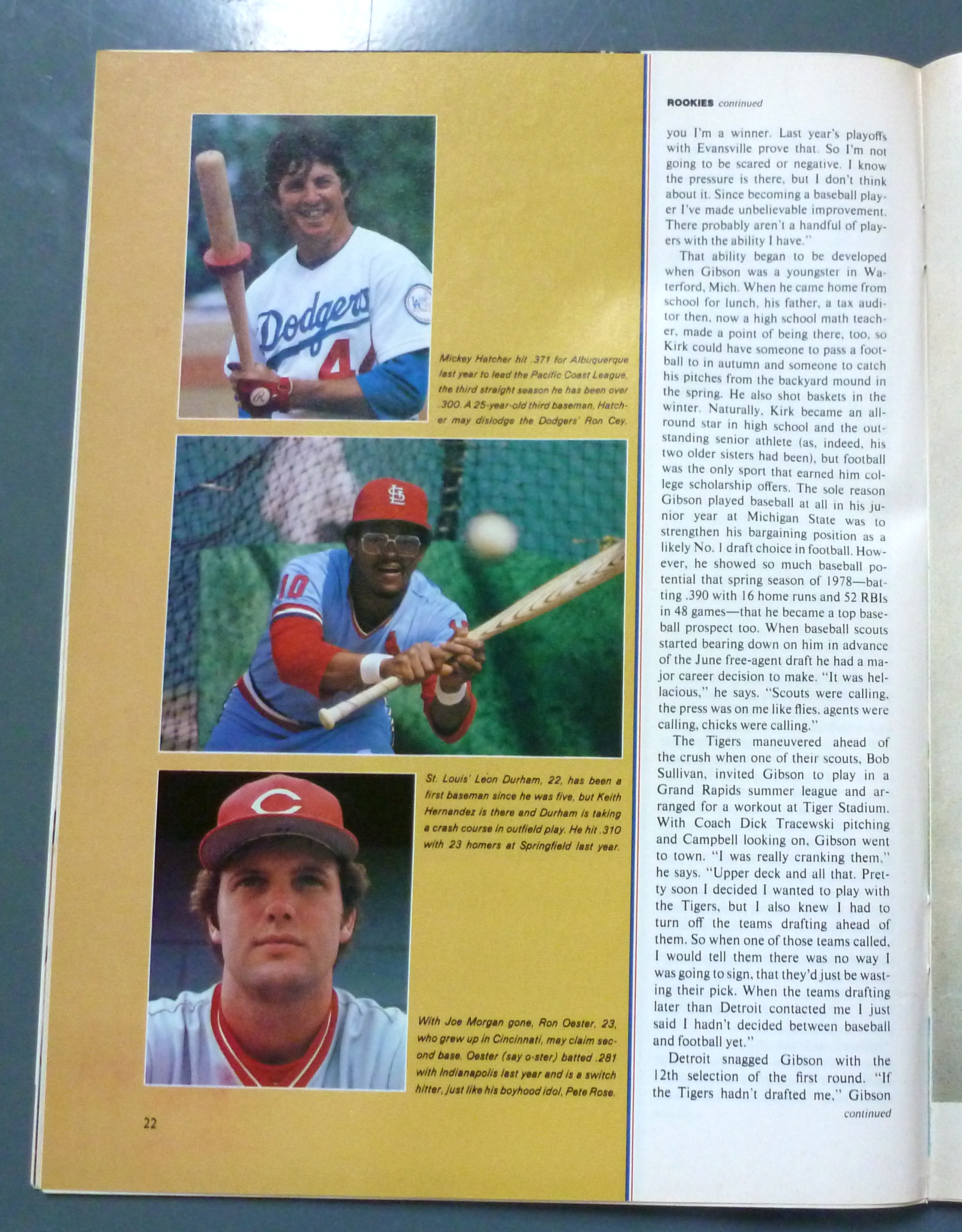 Sports Illustrated Magazine-March 24, 1980-Kirk Gibson