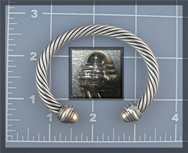 DAVID YURMAN 14K Sterling Silver Cuff Bali