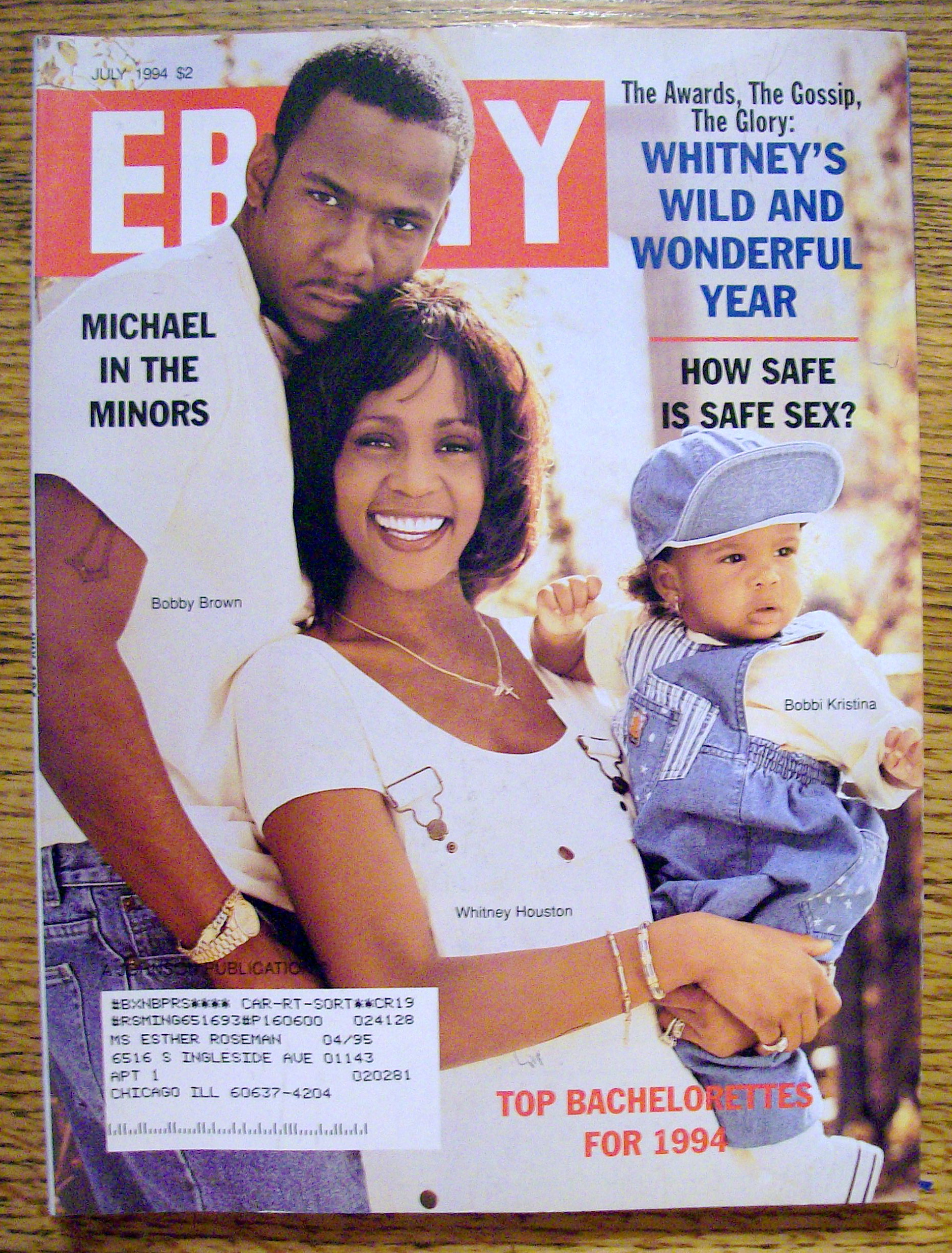 Ebony Magazine July 1994 Whitney's Wild Year