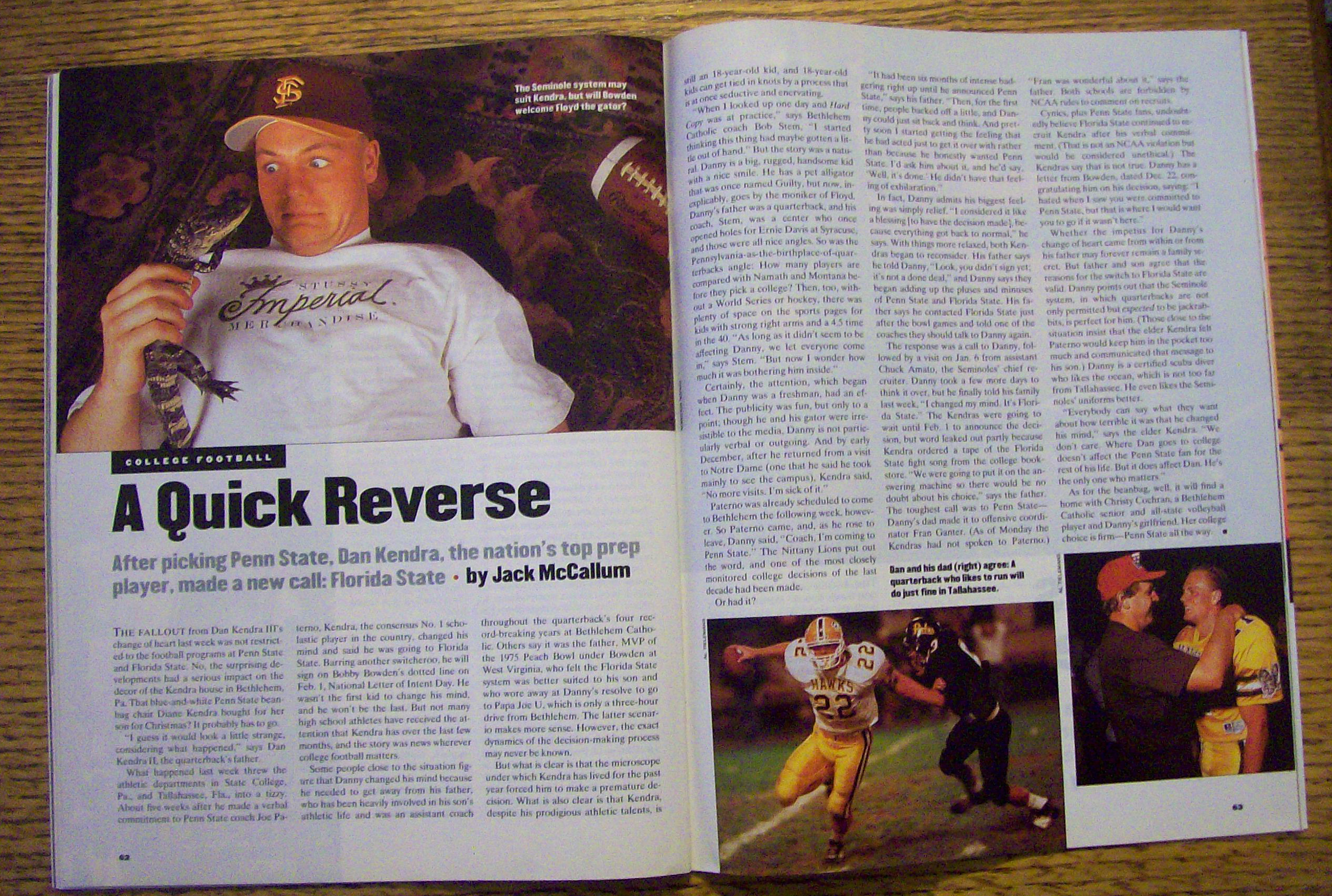 Sport Illustrated Magazine January 23, 1995 Steve Young