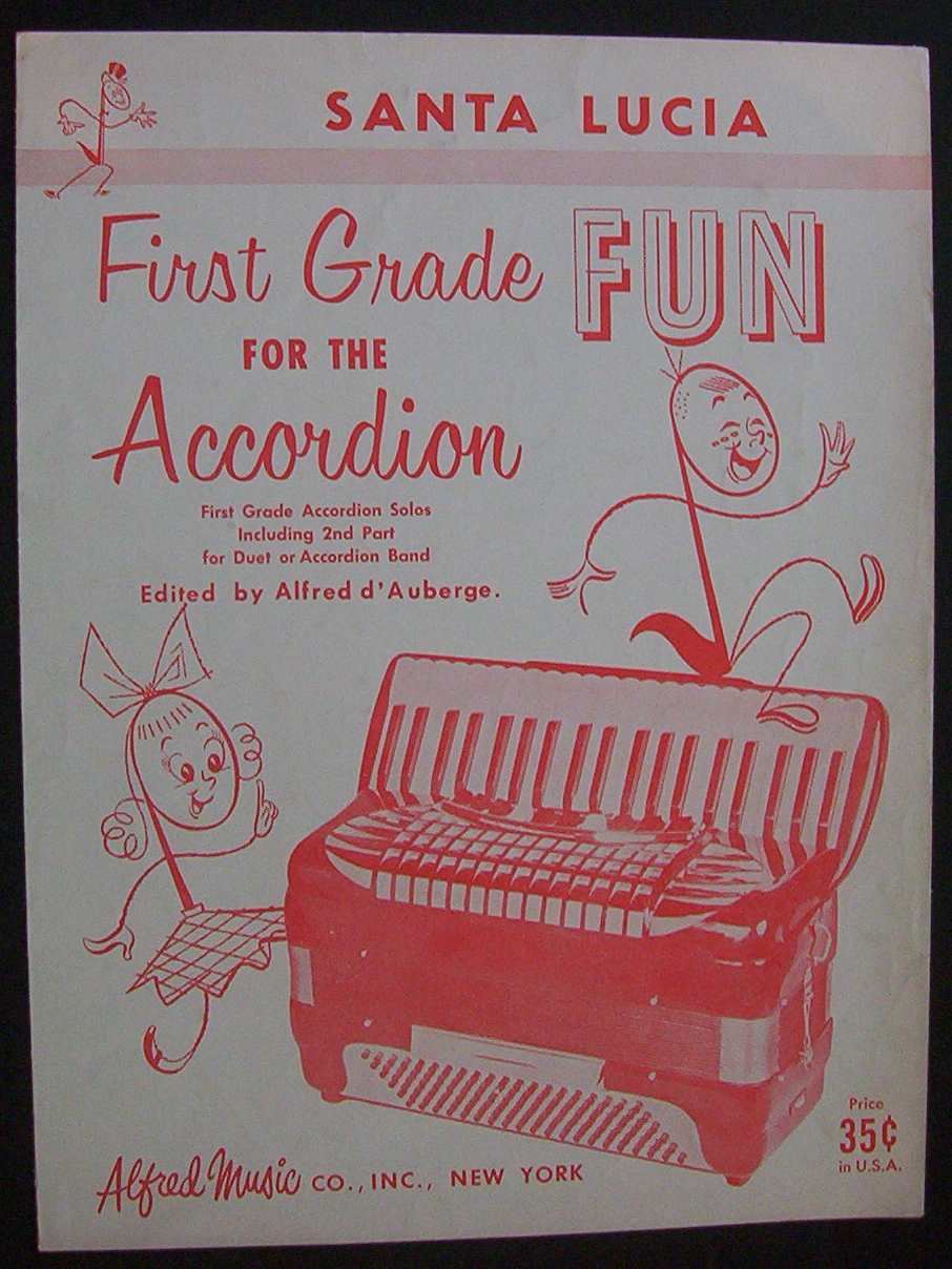 Sheet Music For 1953 Santa Lucia