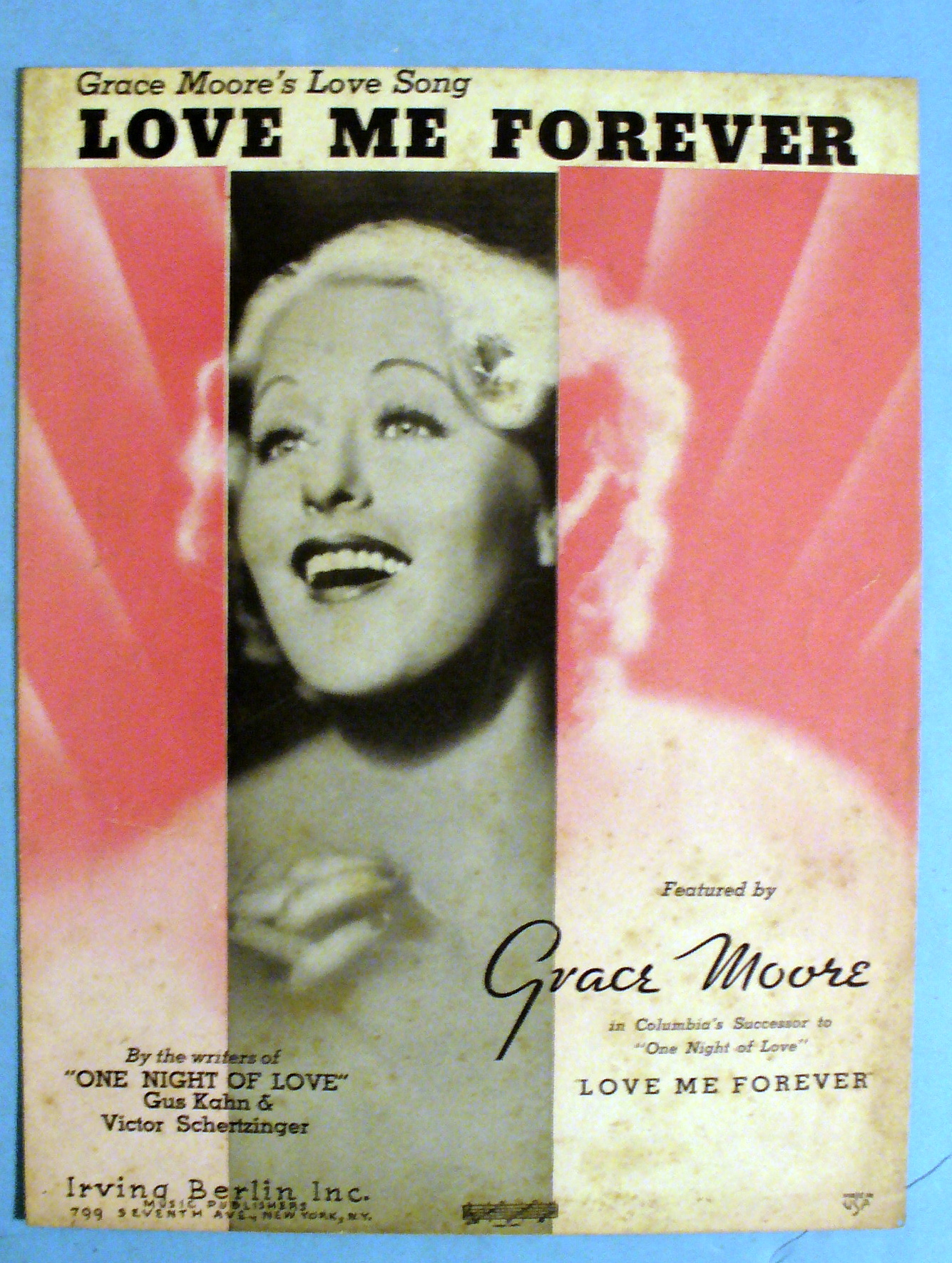 1935 Grace Moore's Love Song - Love Me Forever