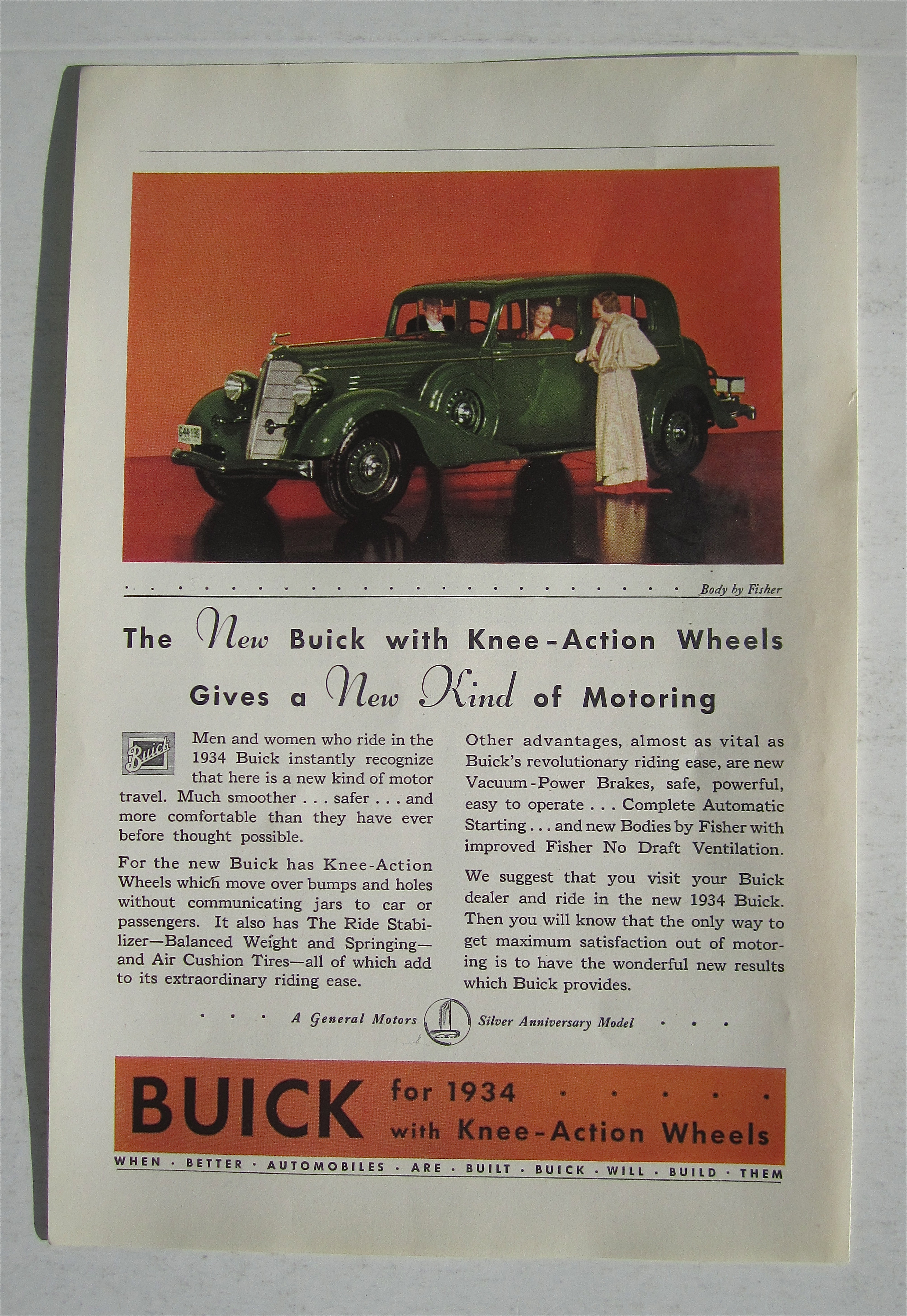 1934 Buick with Knee Action Wheels