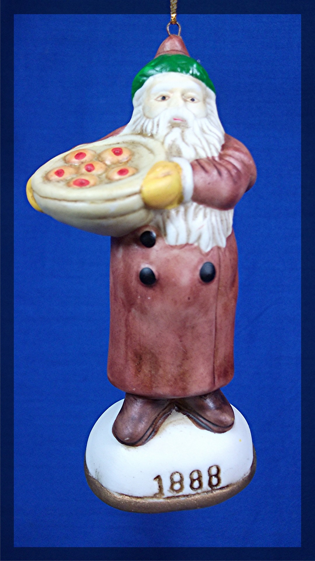 1888 Santa Claus Christmas Ornament