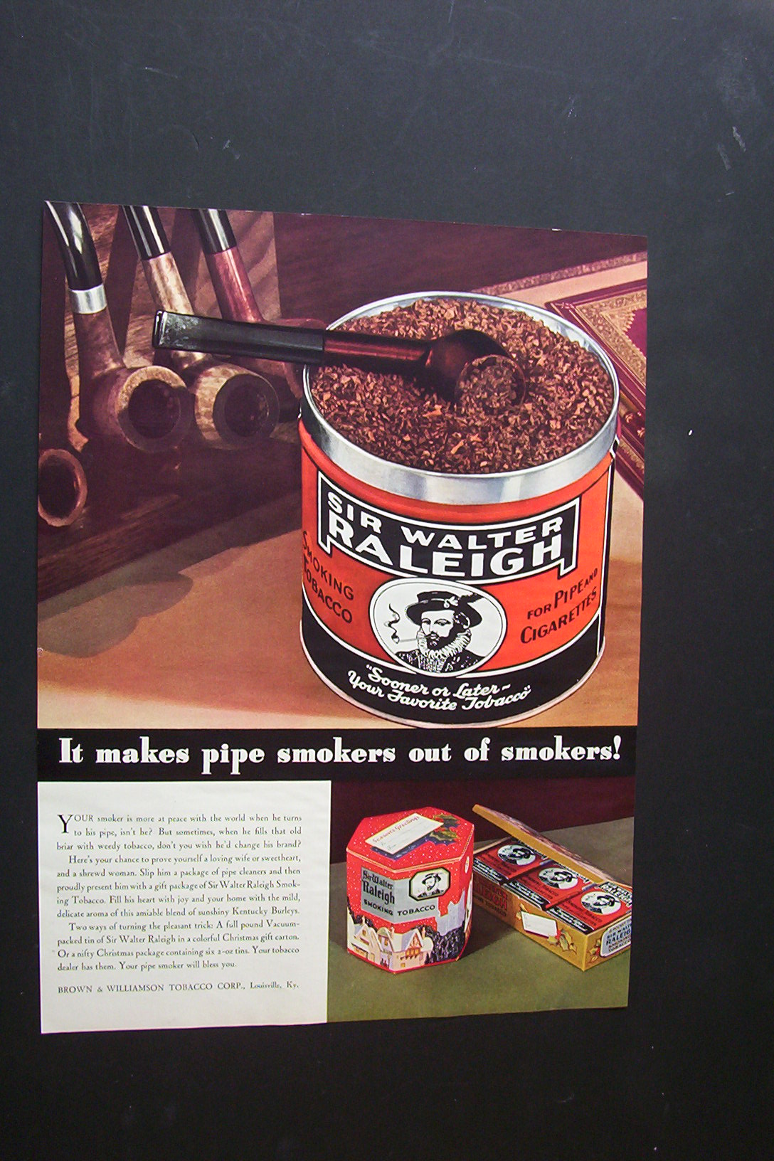1934 Sir Walter Raleigh Tobacco
