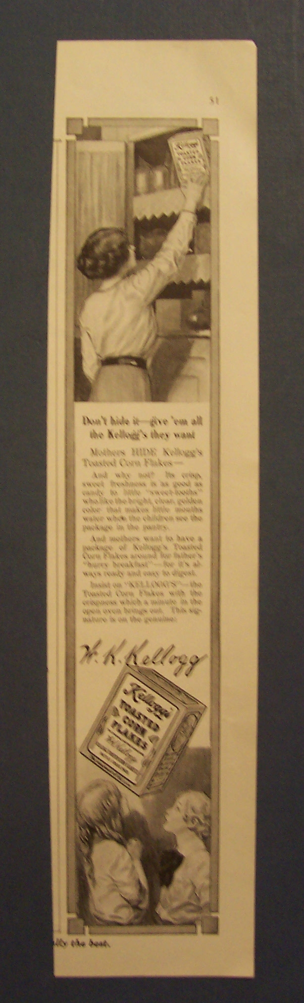 1914 Kellogg's Toasted Corn Flakes