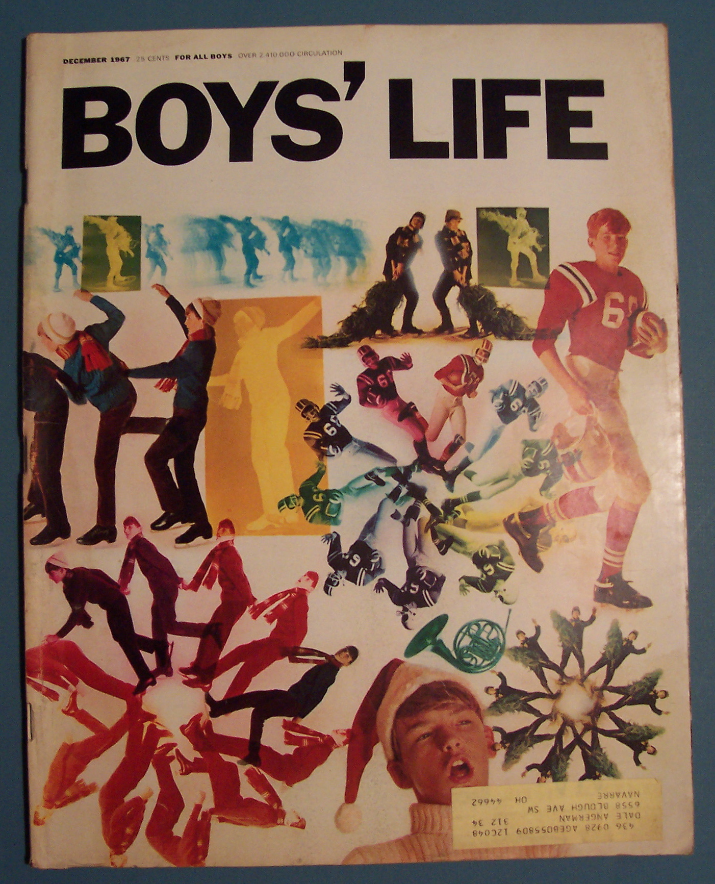 Boys Life Magazine-December 1967-Johnny Unitas