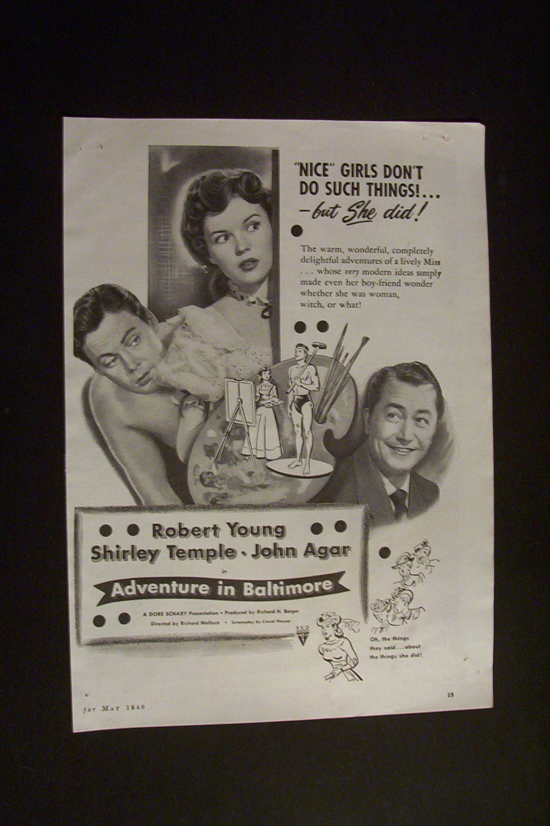 1949  Adventure In Baltimore with Shirley Temple