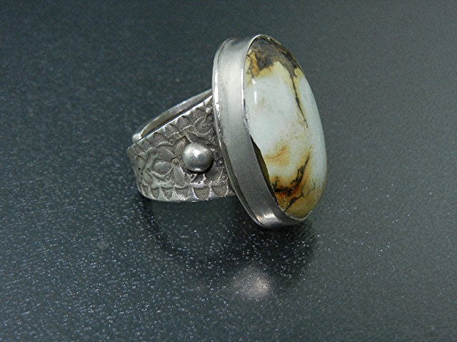 David Troutman Sterling Silver Turquoise Ring