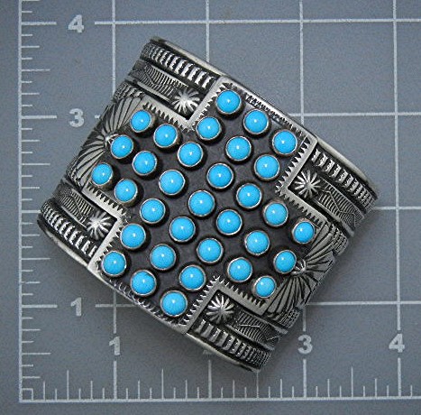 Sunshine Reeves Sterling Silver Turquoise Cuff