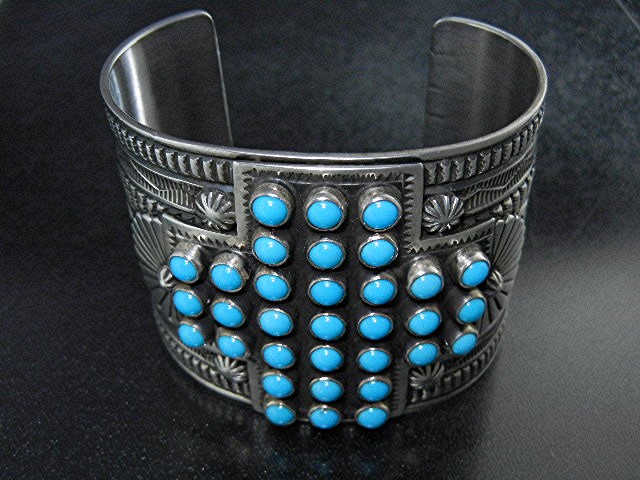 Sunshine Reeves Sterling Silver Turquoise Cuff