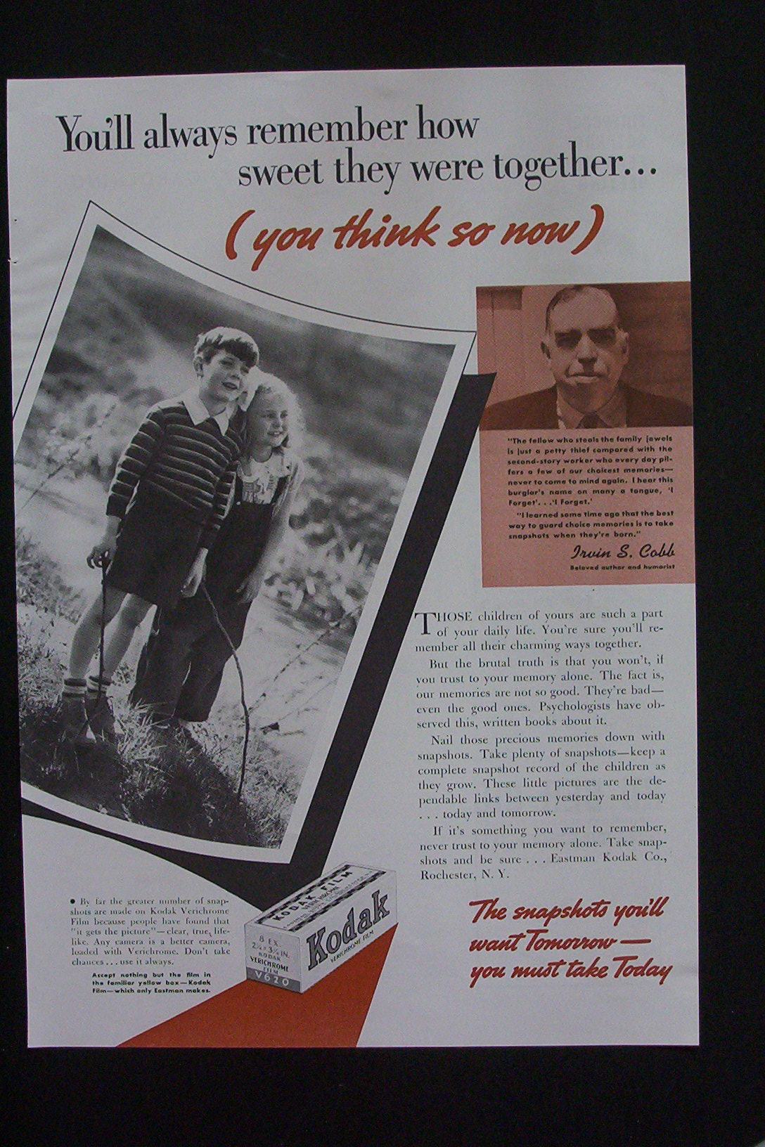 1937 Eastman Kodak with Remember How Sweet They Were