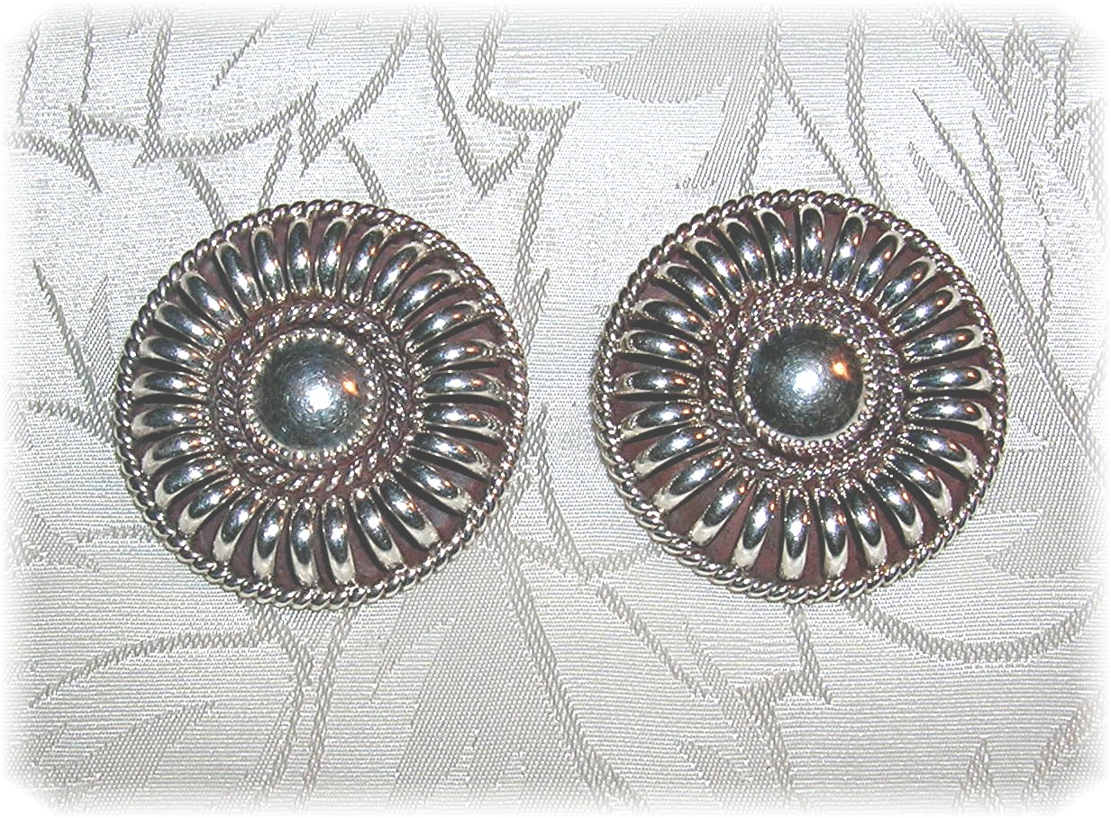 Thomas Charlie Navajo Sterling Silver Clip Earrings