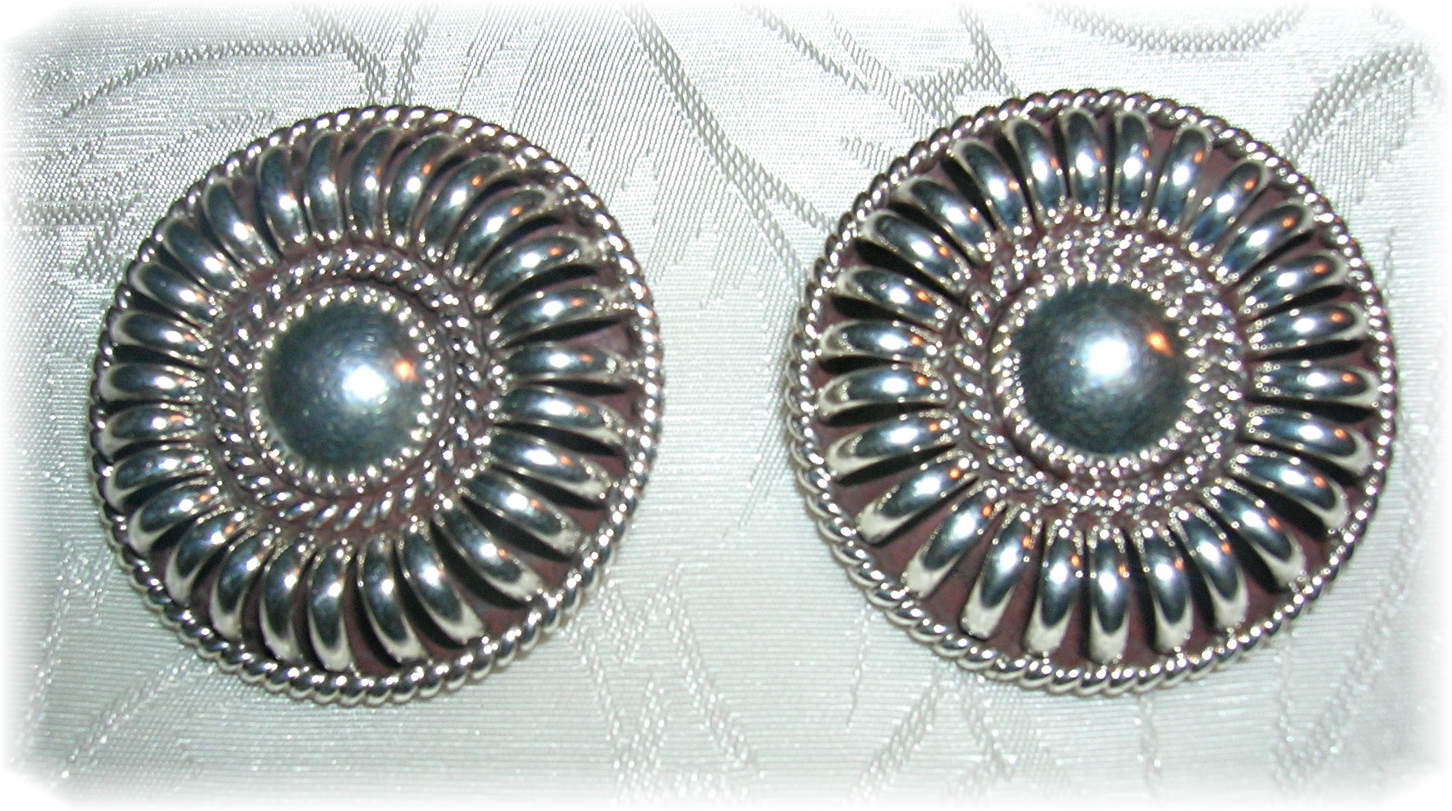 Thomas Charlie Navajo Sterling Silver Clip Earrings
