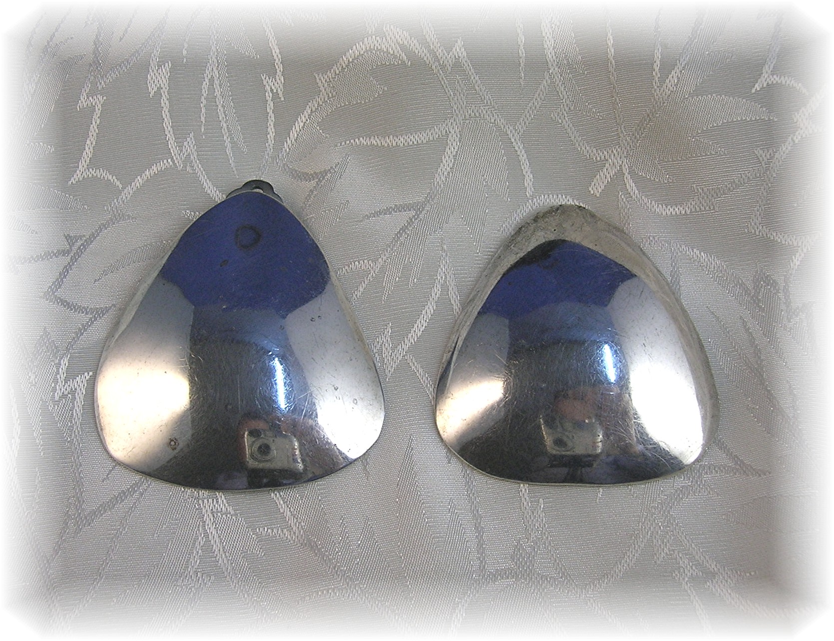 Mary Rita Padilla Sterling Silver Clip Earrings Navajo