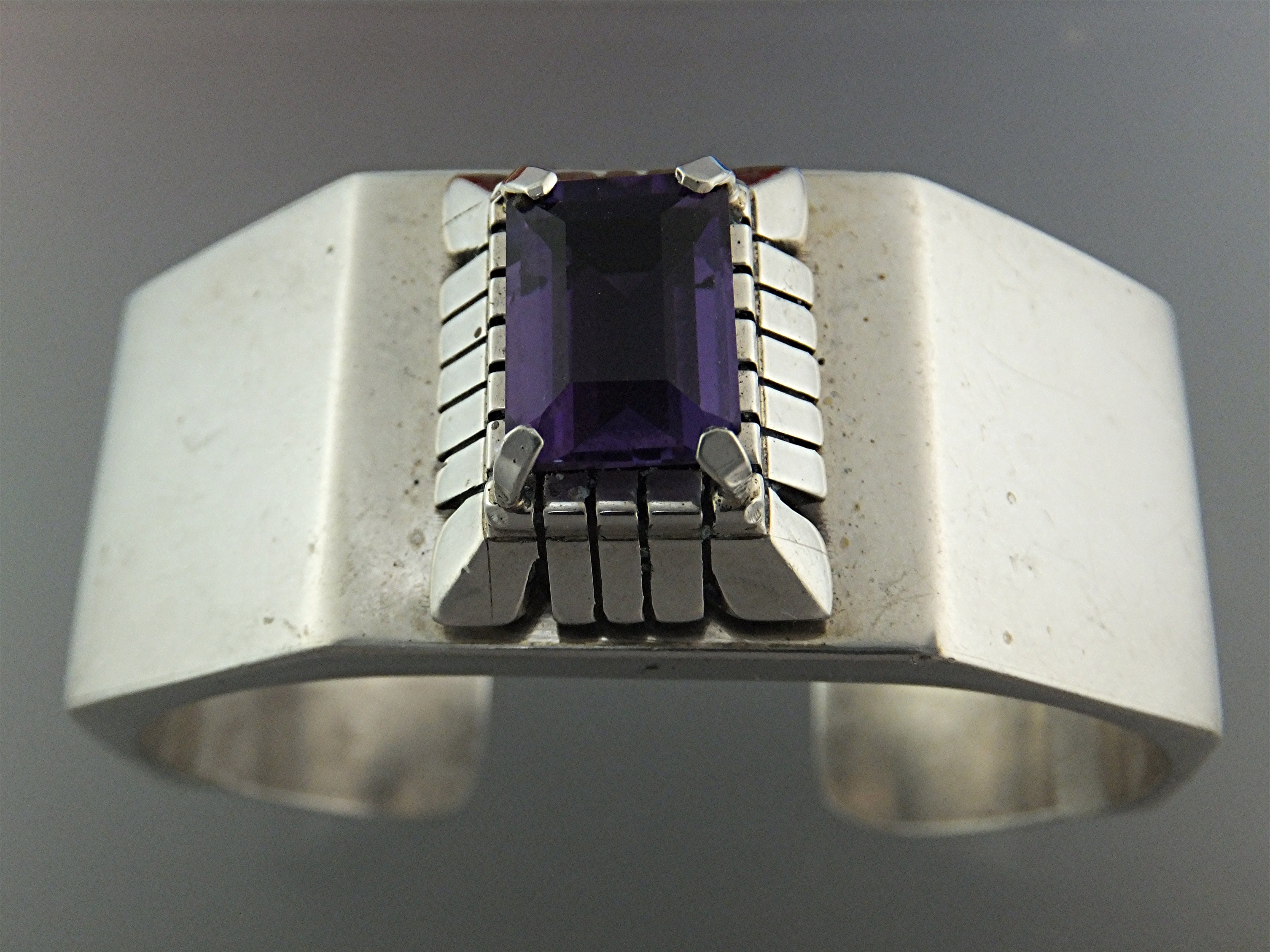 Native American Amethyst Sterling Silver CARL QUITANA
