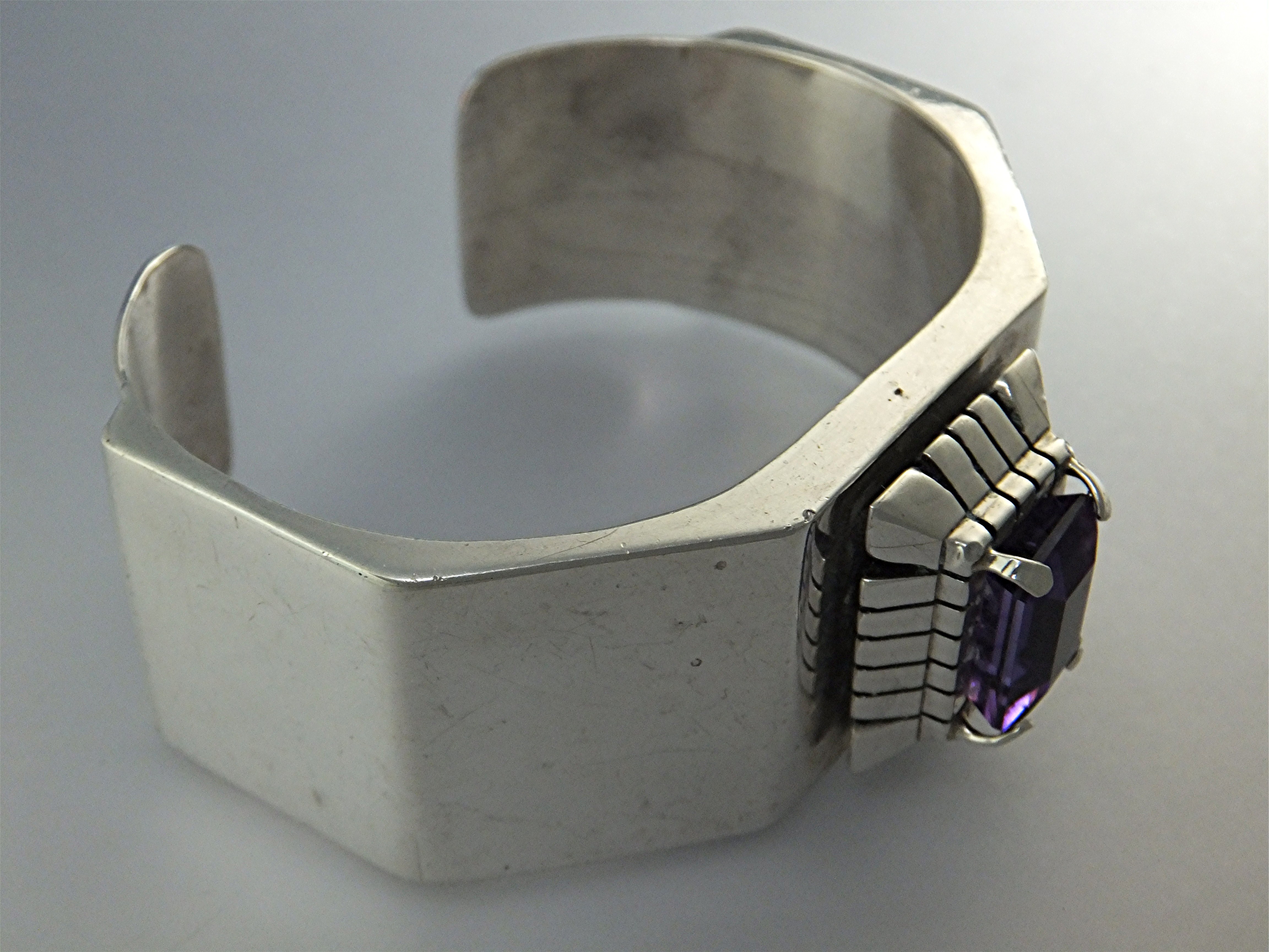 Native American Amethyst Sterling Silver CARL QUITANA