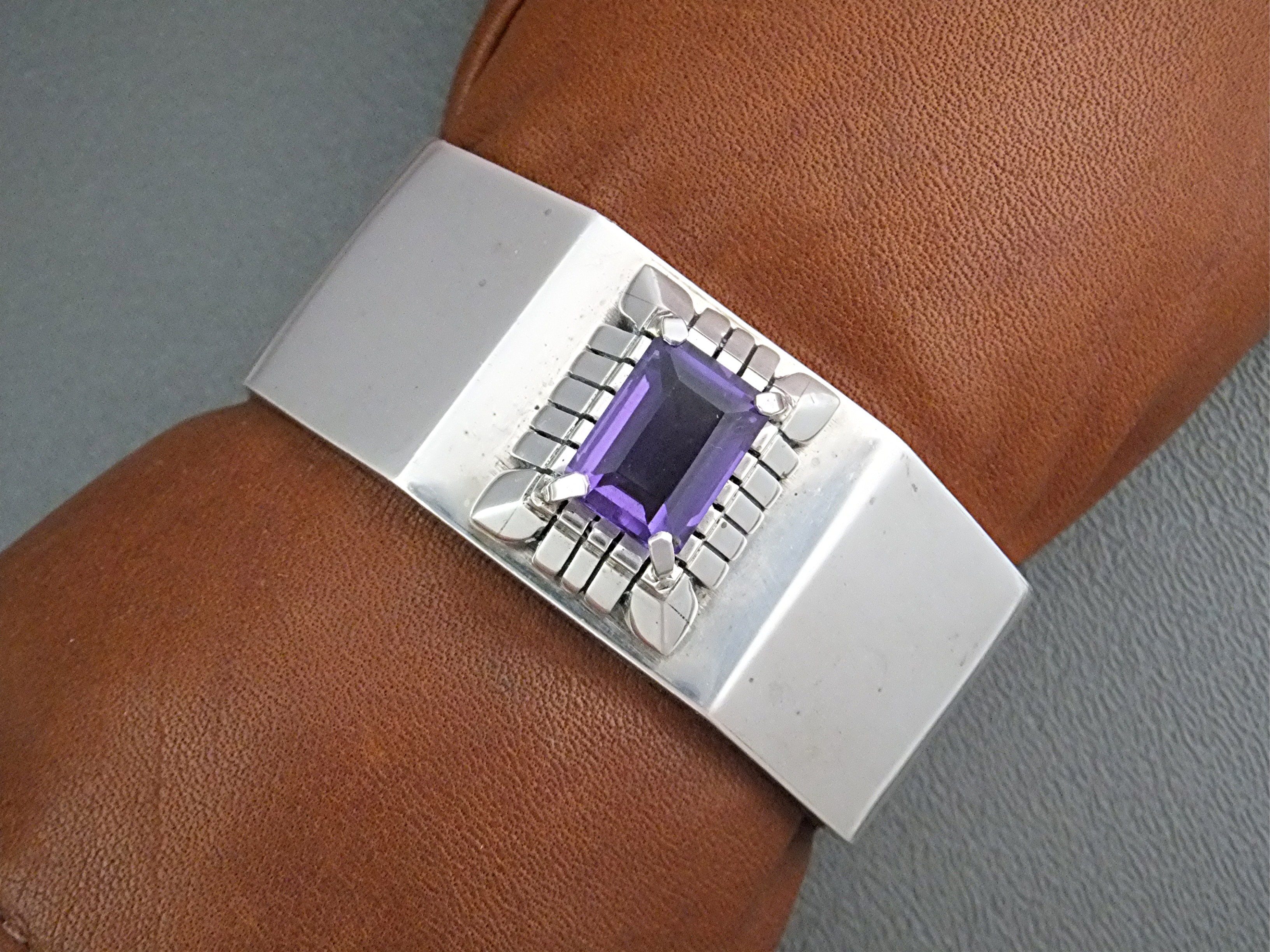 Native American Amethyst Sterling Silver CARL QUITANA