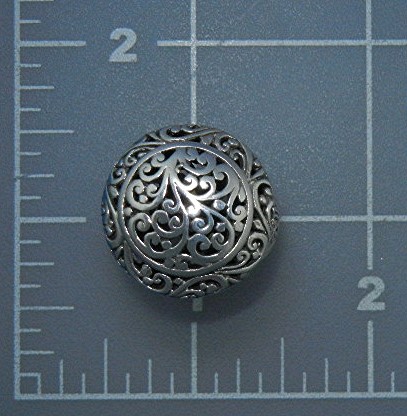Sarda Sterling Silver Dots Large Pendant From Bali